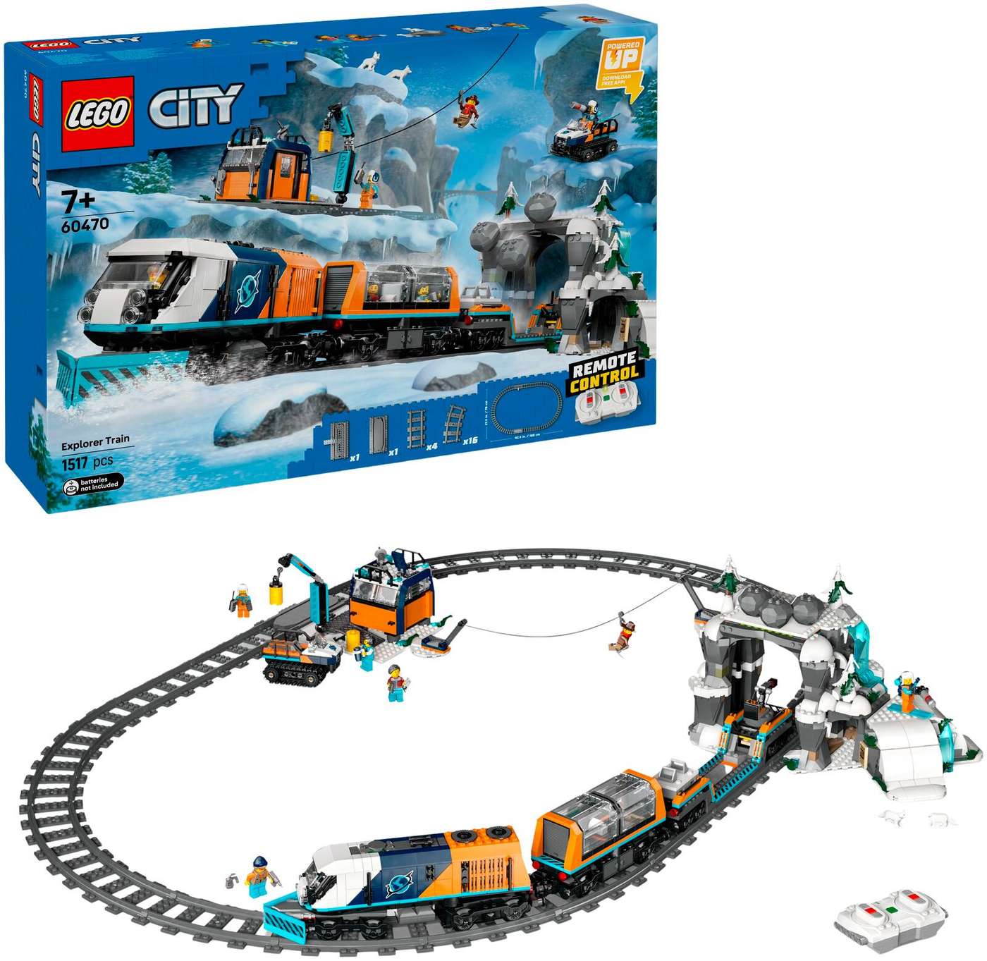 LEGO® City Trains 60470 Экспресс-поезд для исследователей Арктики