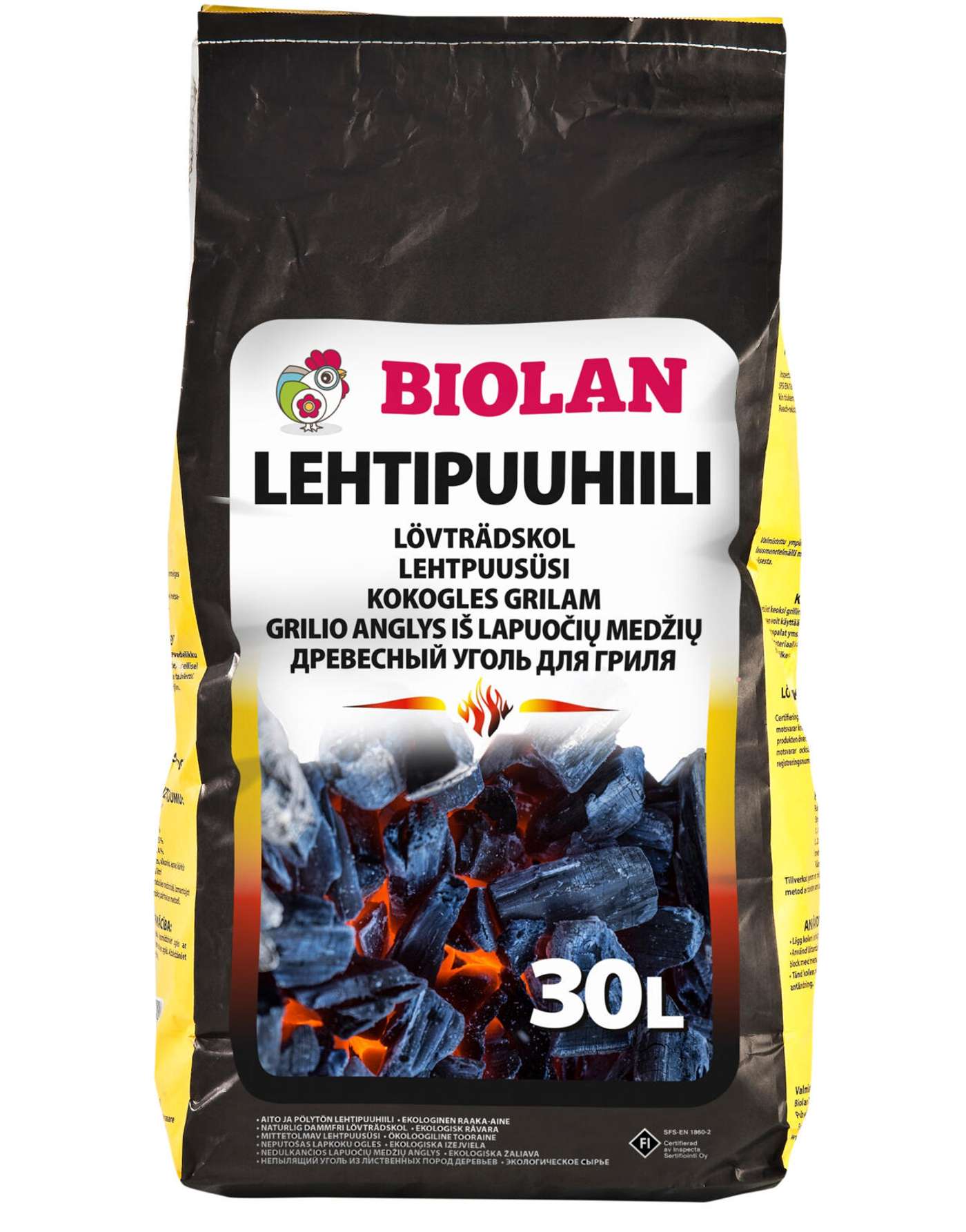 Уголь для гриля Biolan Grillisti 30л