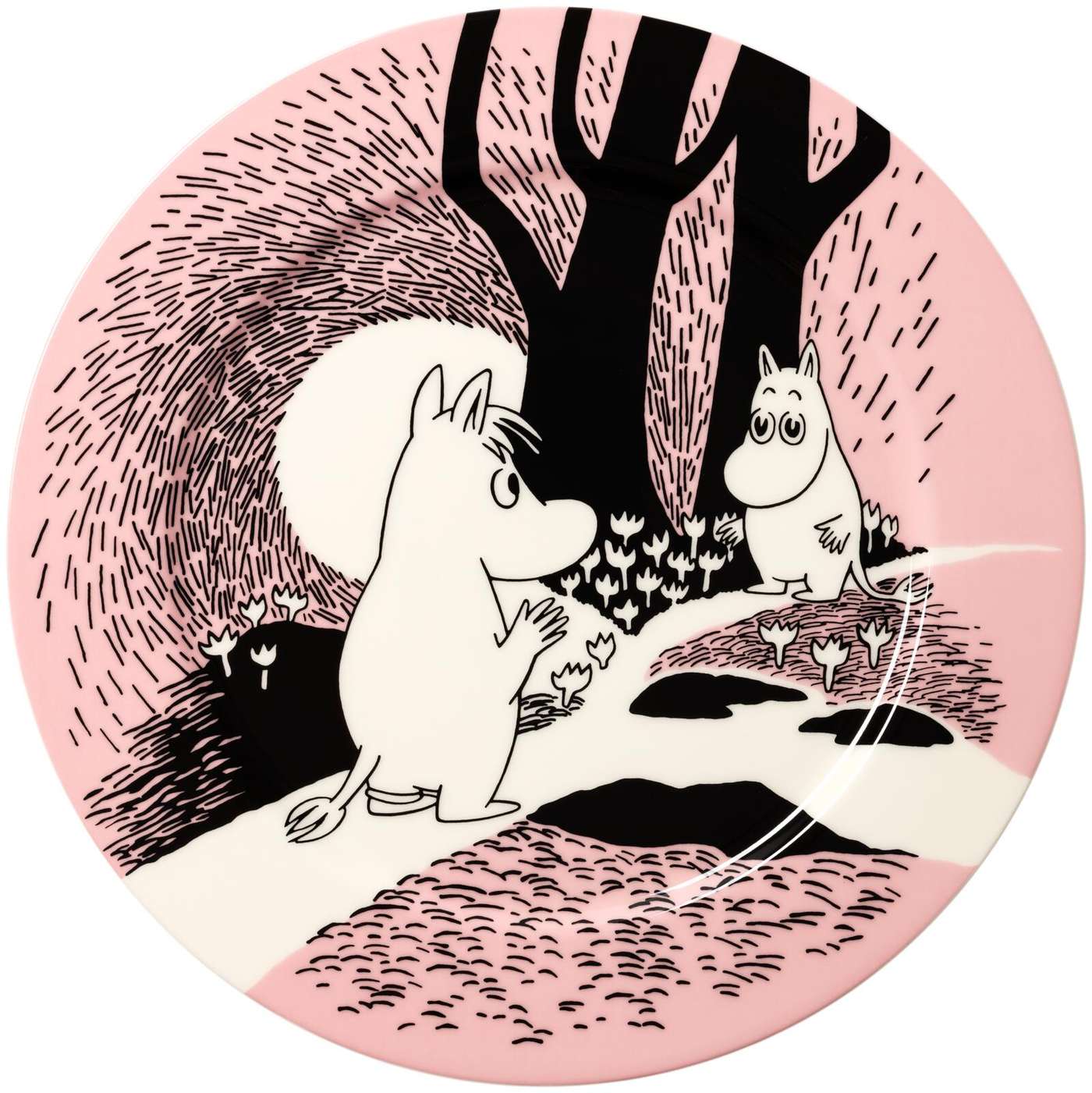 Сервировочное блюдо Moomin Arabia Moomin Love 23см (цвет розовый)