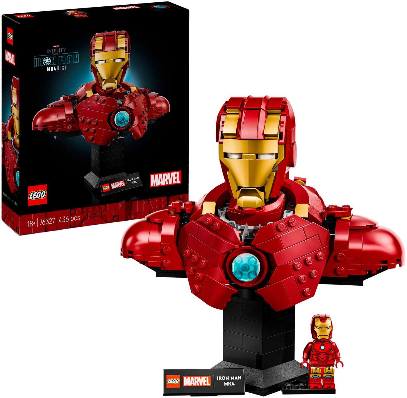 LEGO® Marvel 76327 Бюст Железного человека MK4, строительный набор