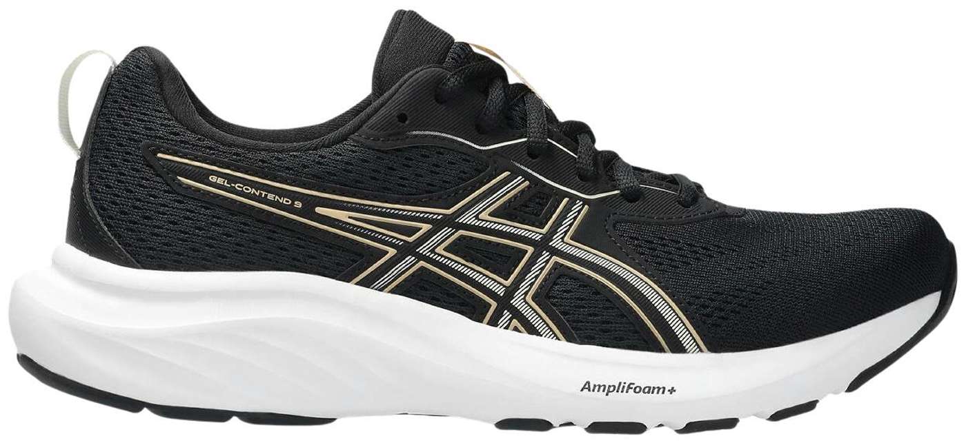 Женские кроссовки Asics Gel-Contend 9 (размер 5 , 5, цвет ЧЕРНЫЙ / АБРИКОСОВЫЙ КРАСШ)