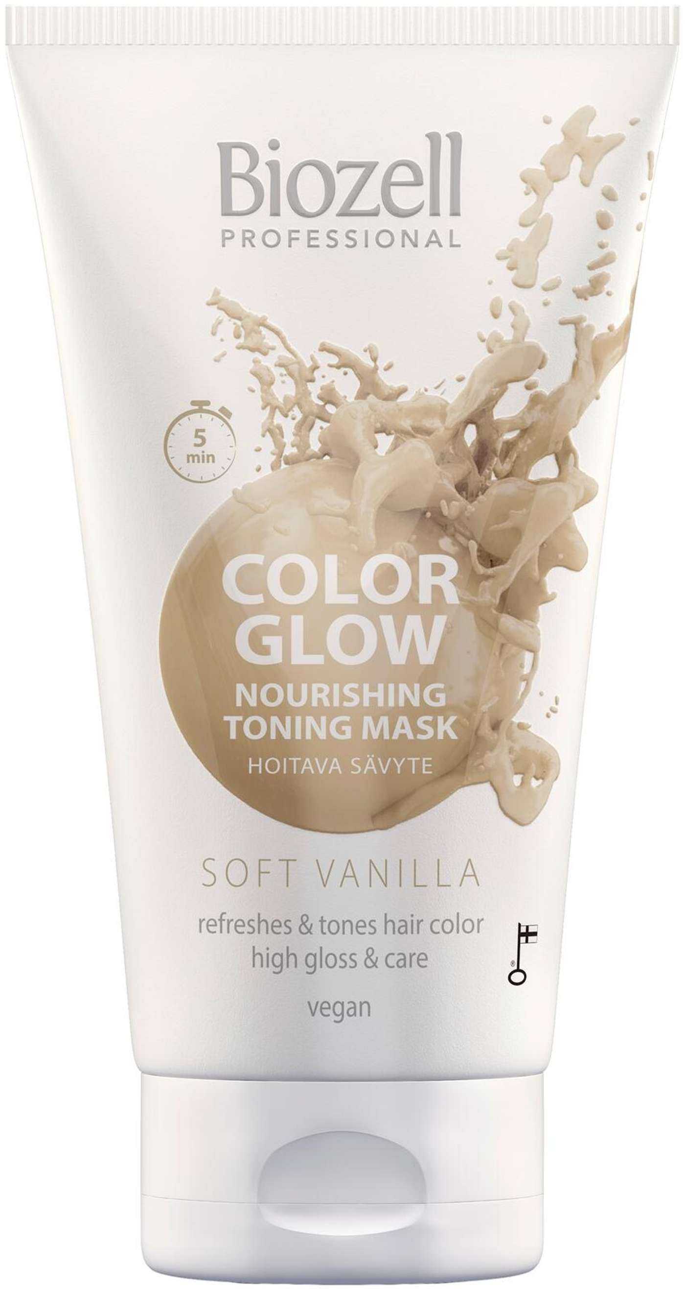 Biozell Color Glow Питательная тональная маска Soft Vanilla 150мл