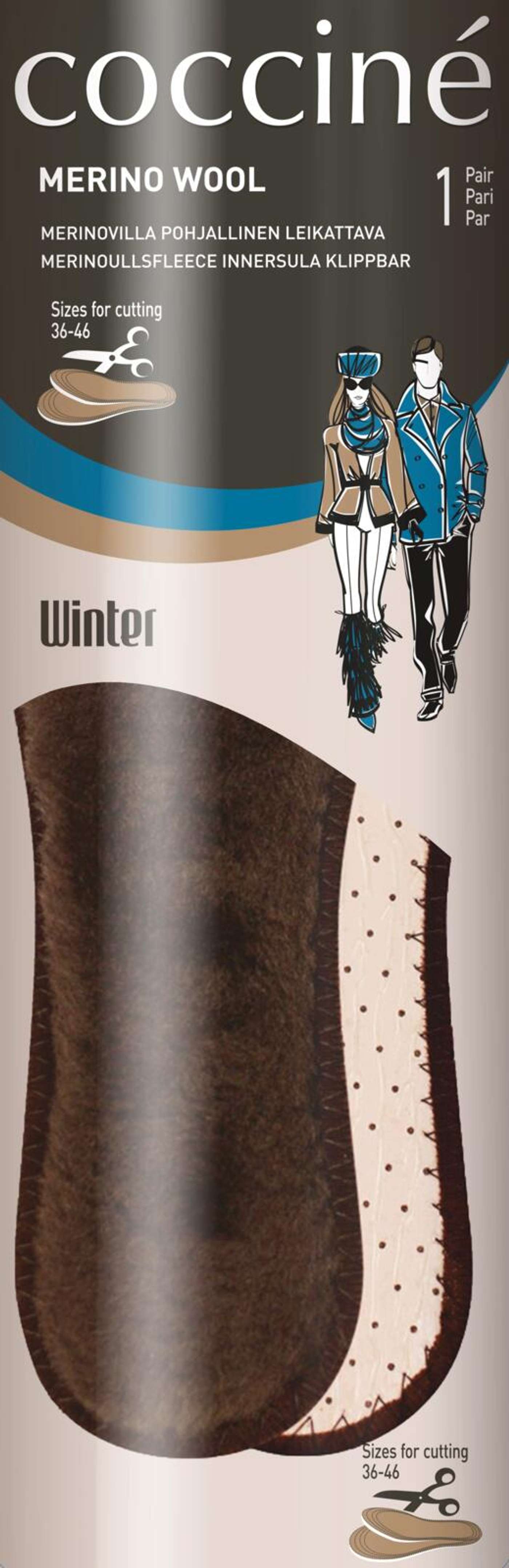 Стелька Coccine Cutable из мериносовой шерсти 36-46