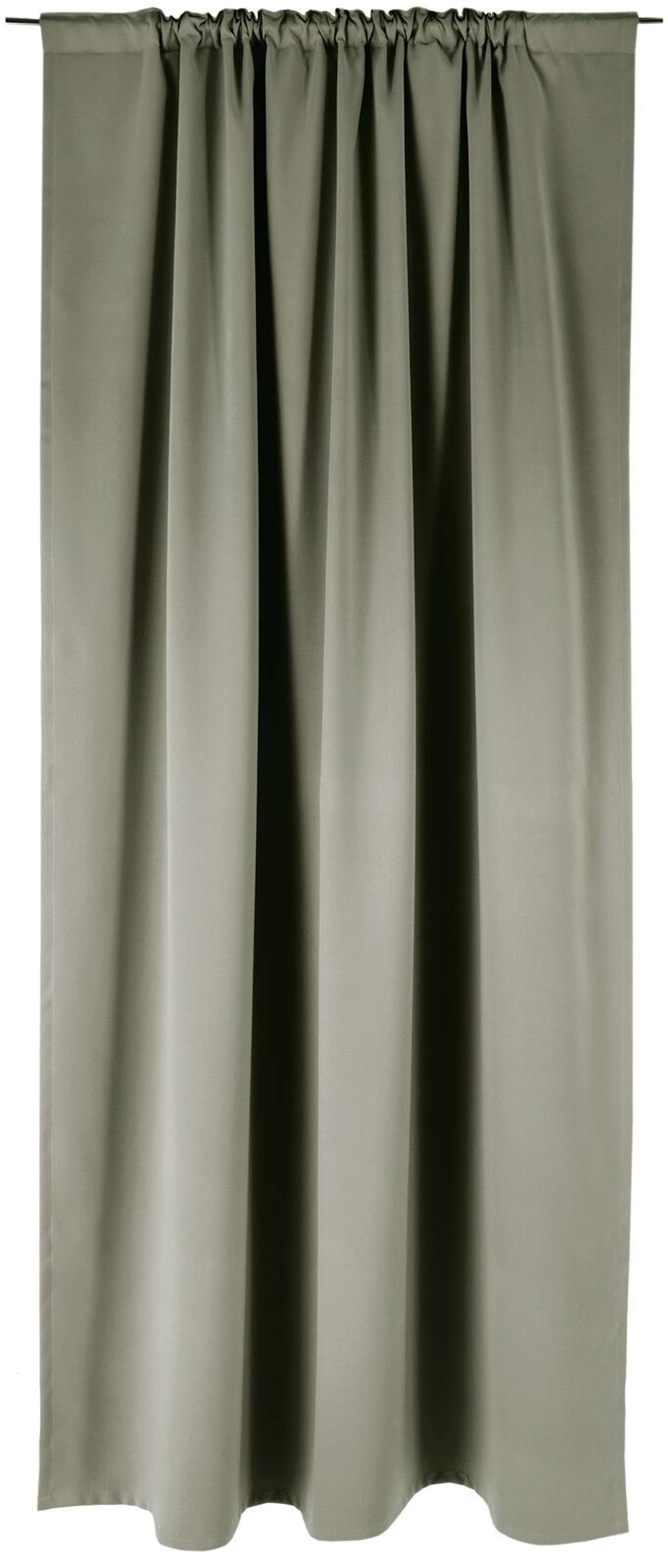 Плотная штора Vallila Pimari 140x250 см зеленая (цвет мох)