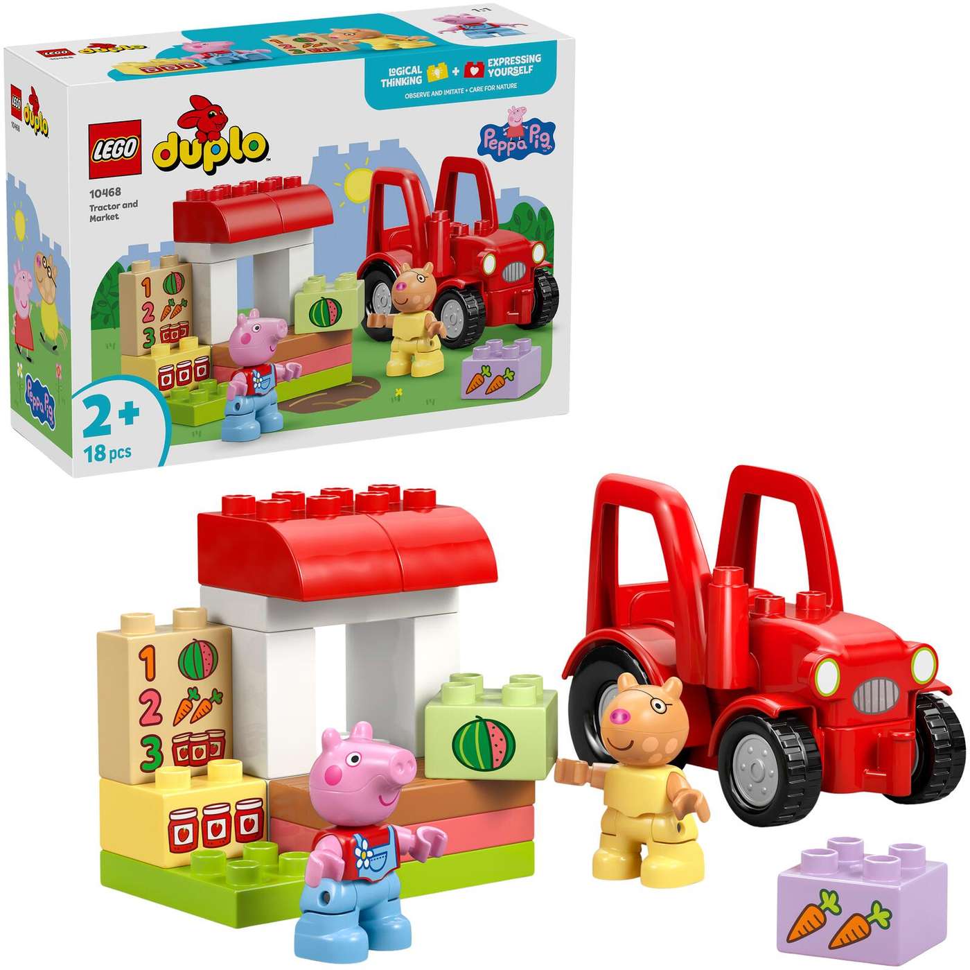 LEGO® DUPLO «Свинка Пеппа» 10468 «Трактор и рыночный прилавок»