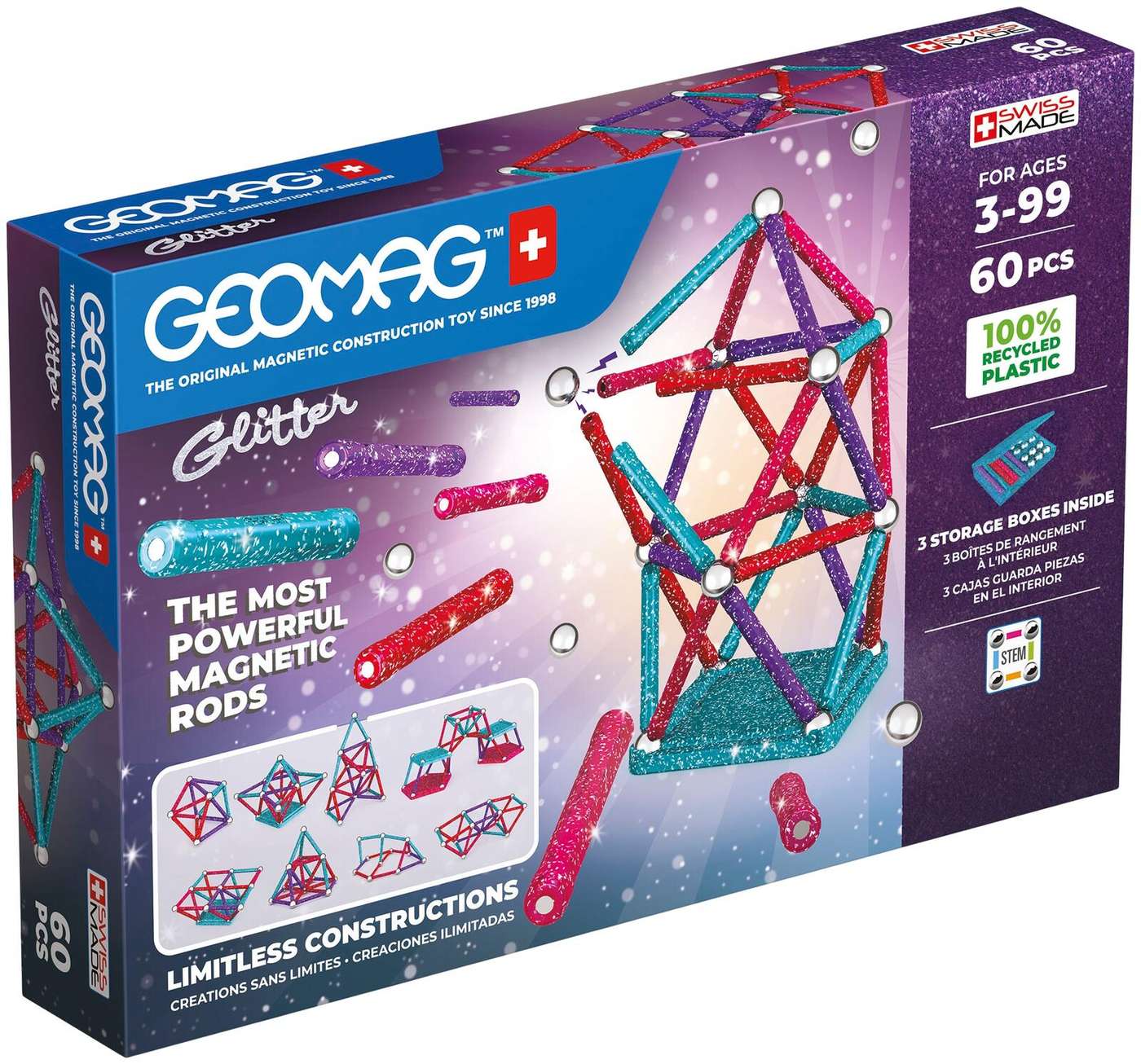 Geomag Glitter Recycled 60