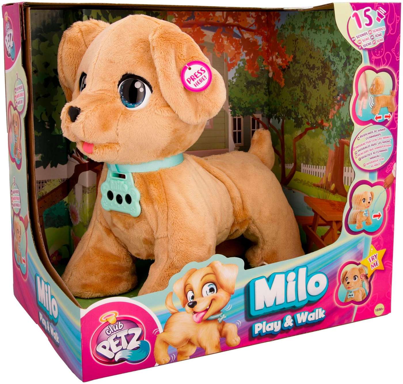Игрушечная собака Club Petz Milo