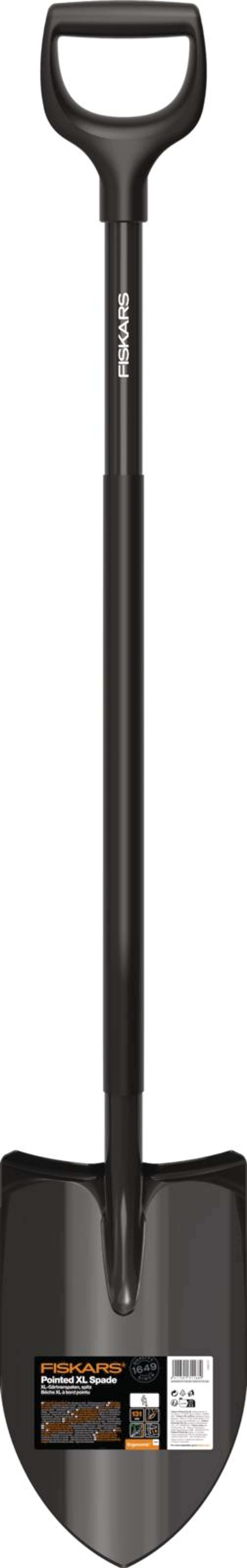 Карманная лопата Fiskars Ergonomic Pro XL черная