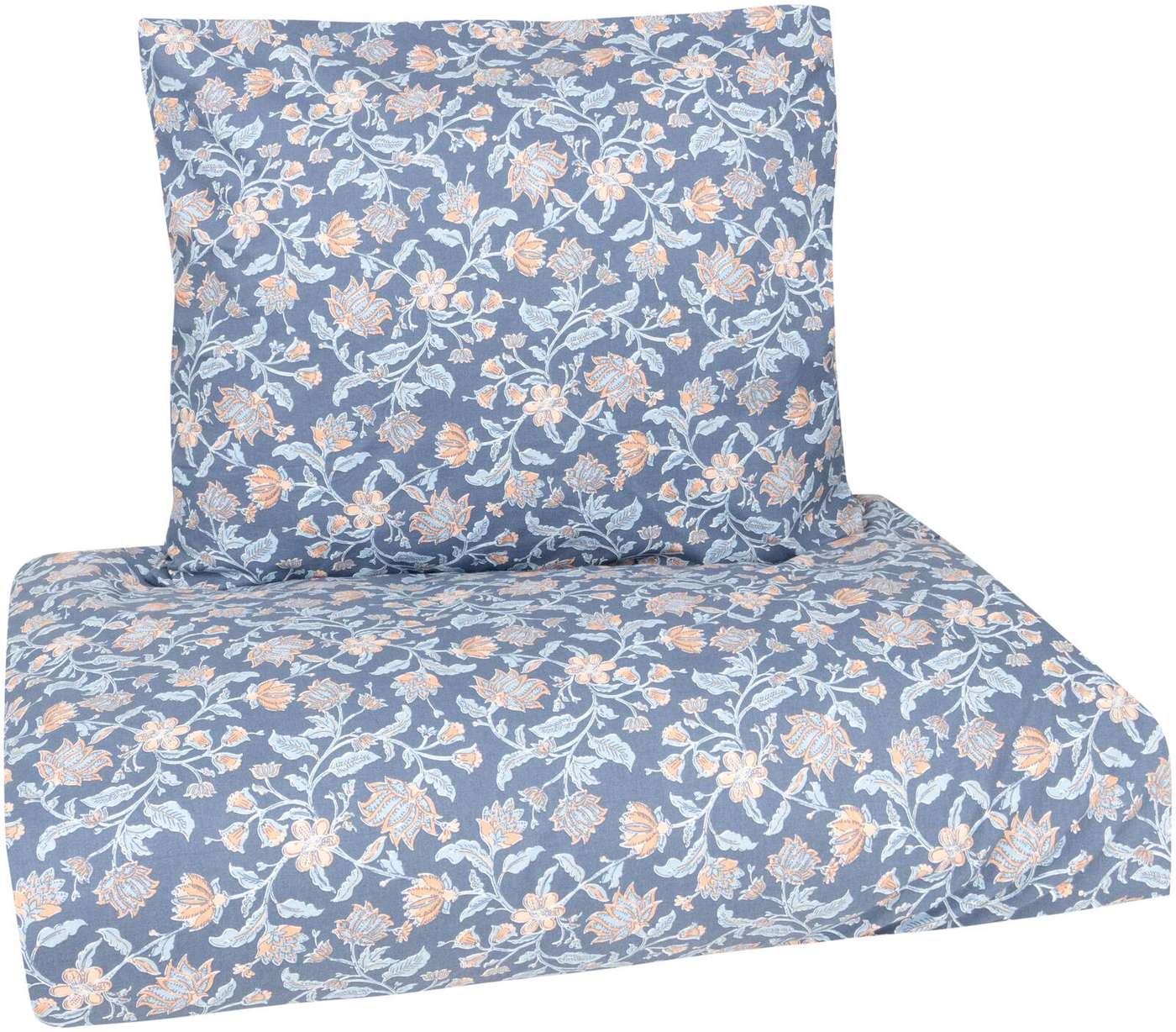 Комплект простыней из атласа House Ofelia 150 x 210 + 55 x 65 см синий (цвет синий)