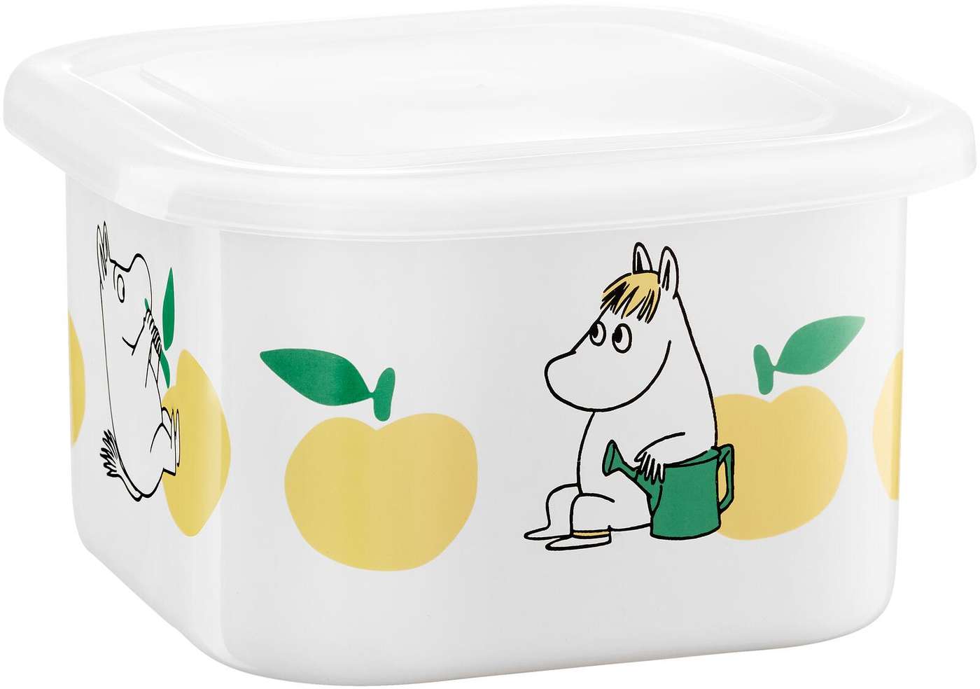 Эмалированная банка Muurla с крышкой Moomin Iloiset omput 1 л