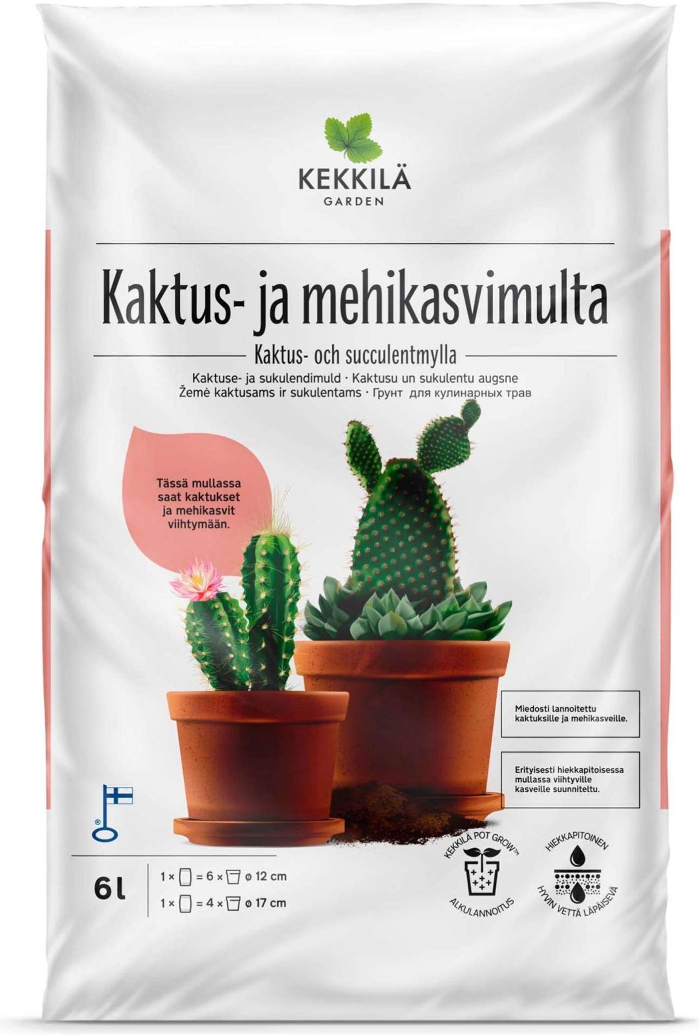 Kekkilä Кактус и сочная почва 6л