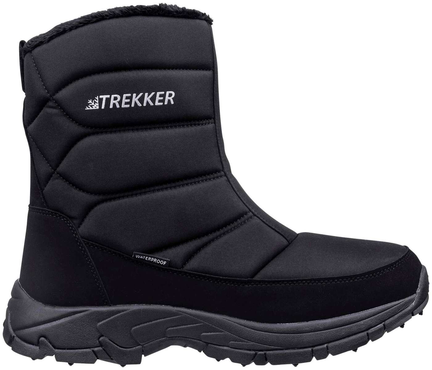 Утепленные ботинки Trekker с шипами (размер 37, цвет черный)