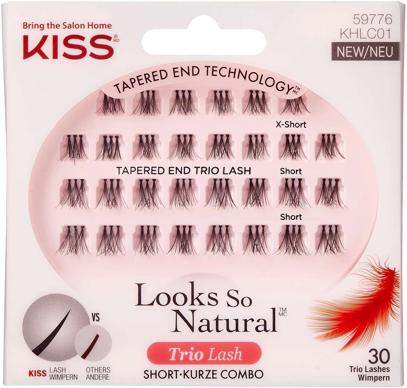 Щипцы для ресниц Kiss Looks So Natural Trio 30 шт.