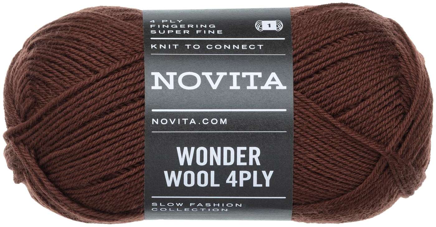 Пряжа Novita Wonder Wool 4PLY 50 г kola 635 (цвет грабли)