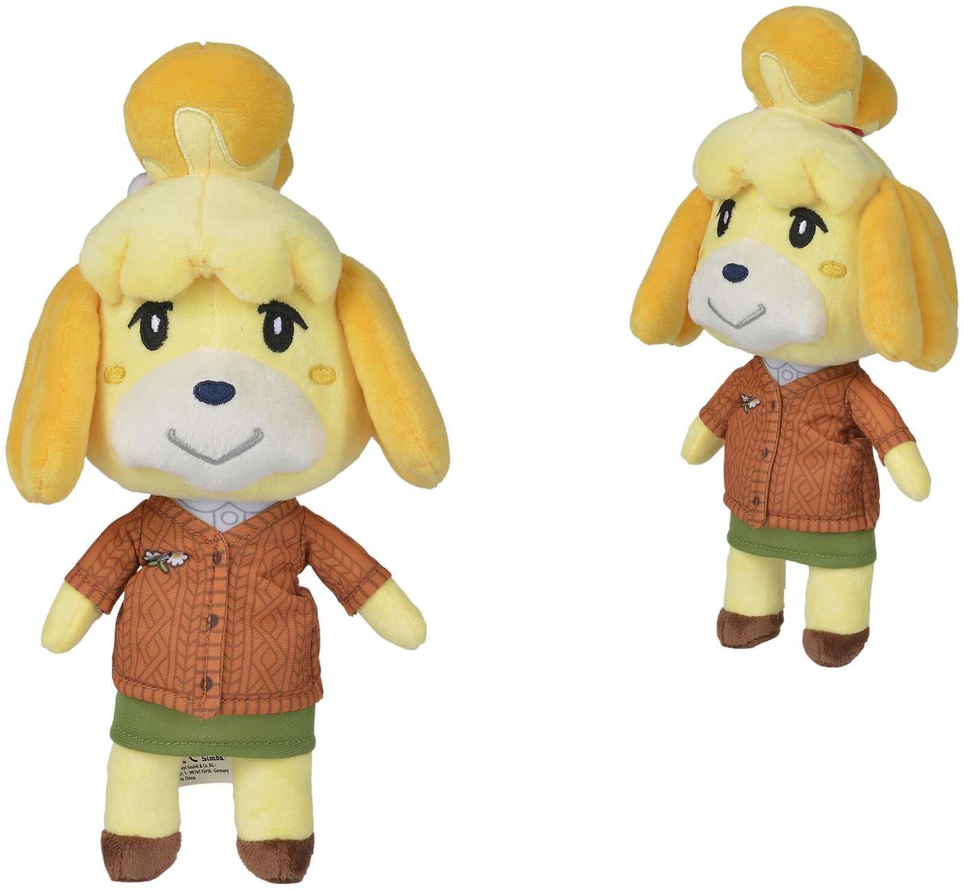 Simba Animal Crossing Isabelle, в зимней одежде, плюш 25 см