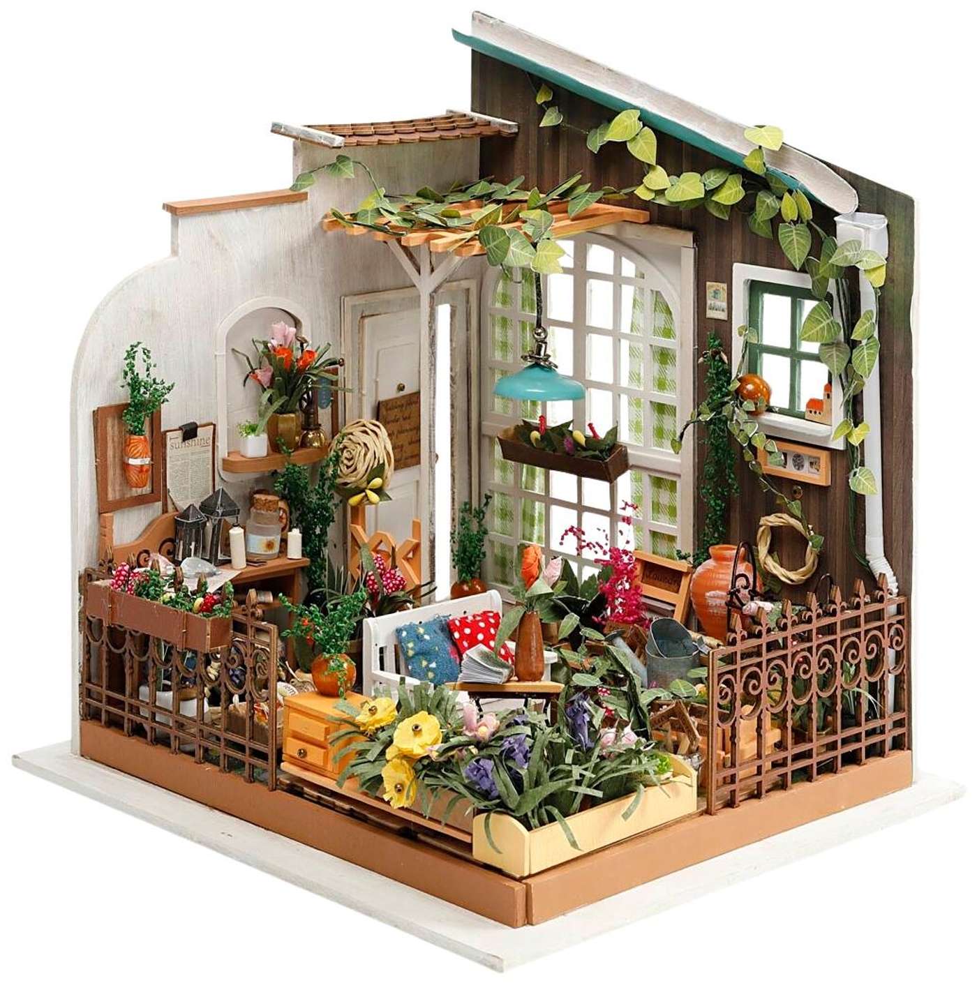 Мини-комната своими руками, сад, Высота. 21 см, Ширина: 19, 5 см, 1 шт.