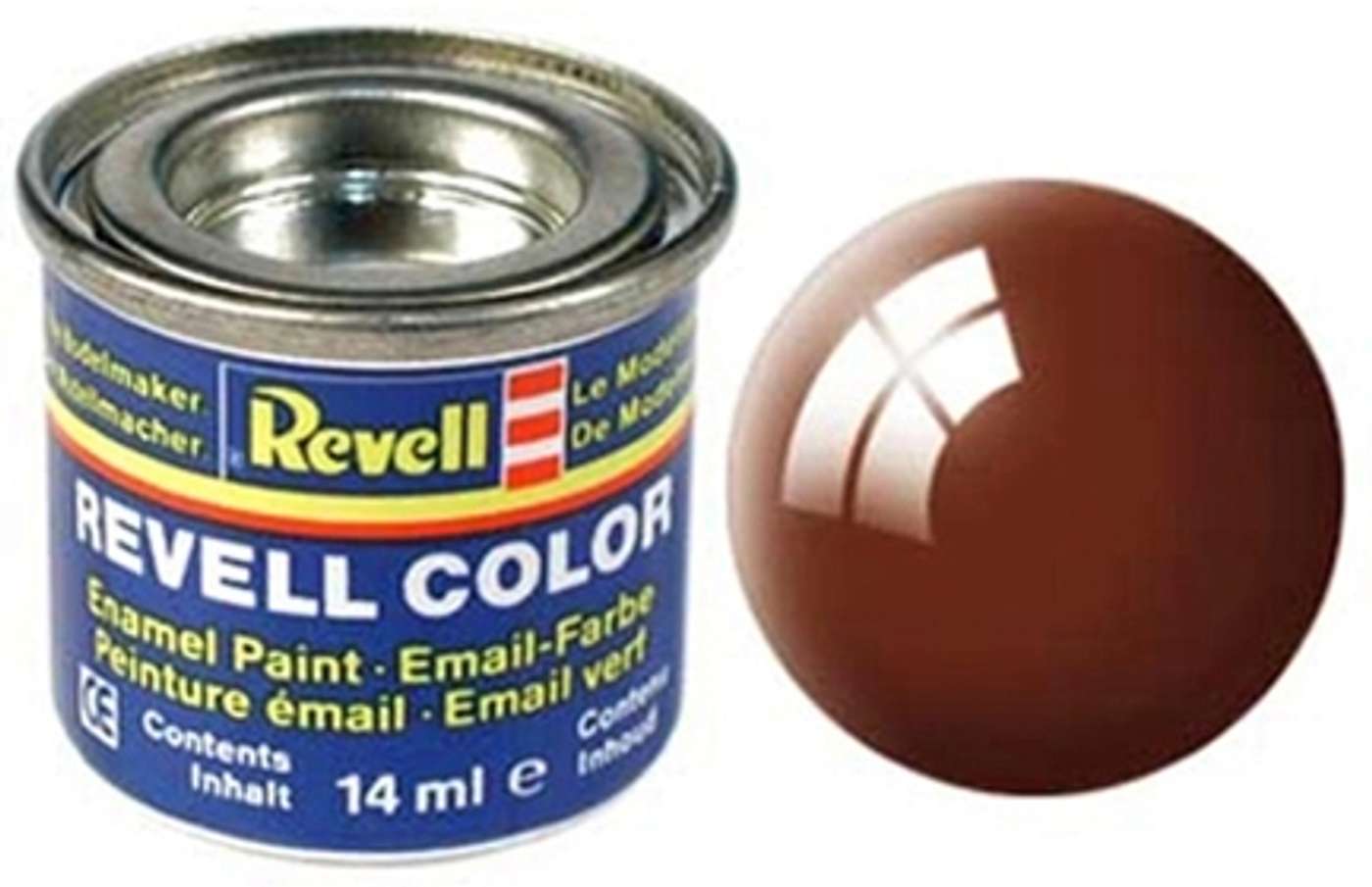 Краска Revell 14мл 80 коричневая прозрачная (цвет коричневый)
