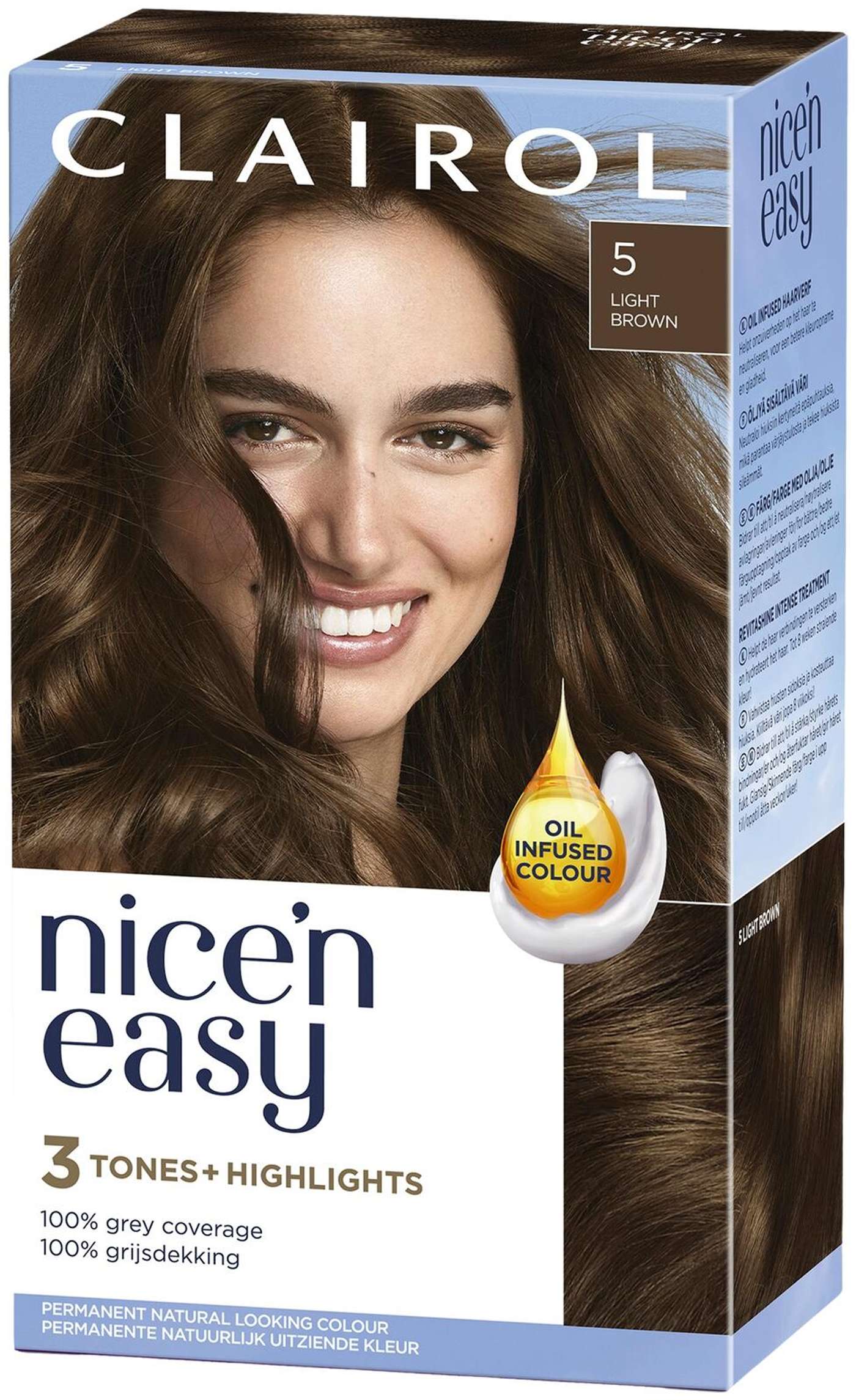 Clairol Nice'n Easy перманентный цвет 5 коричневый
