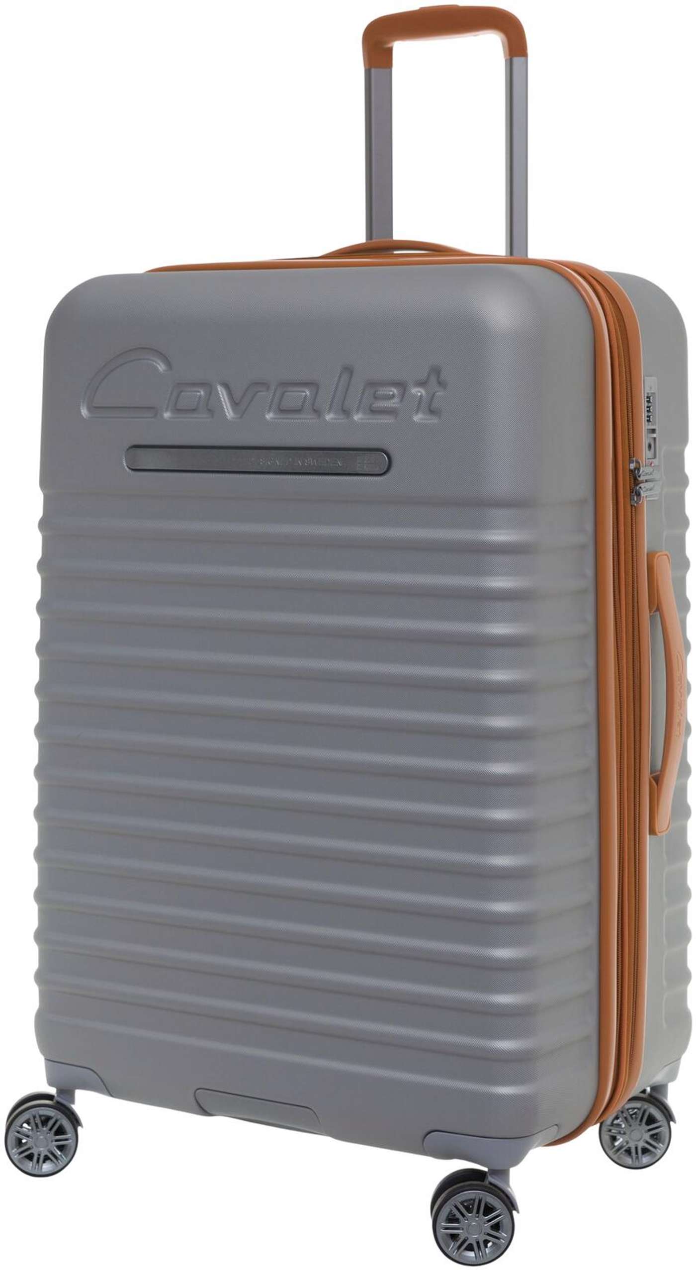 Чемодан Cavalet Pasadena L 73 см серебристый / коричневый (цвет серебро)