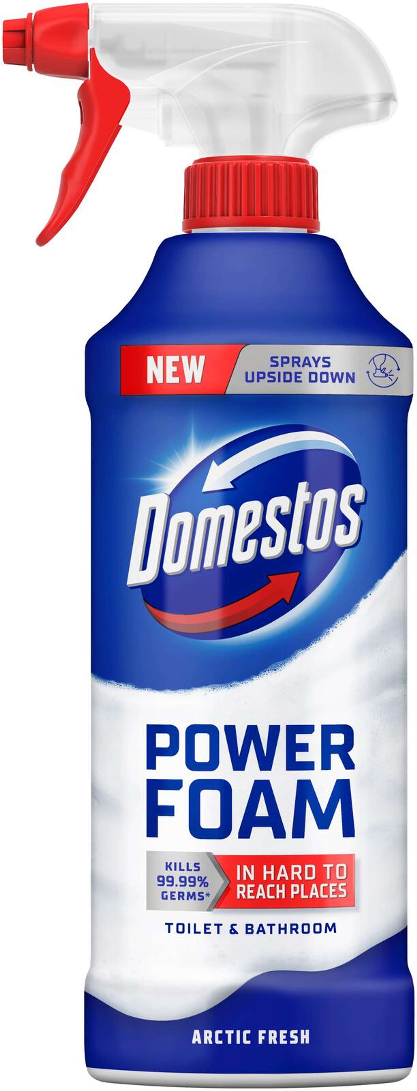 Domestos Power Foam Arctic Fresh спрей для чистки унитазов 435 мл