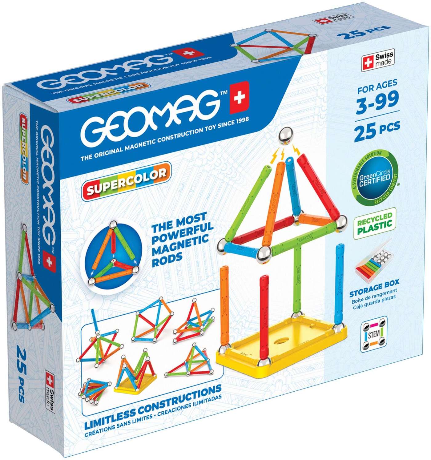 Geomag Supercolor 25 деталей