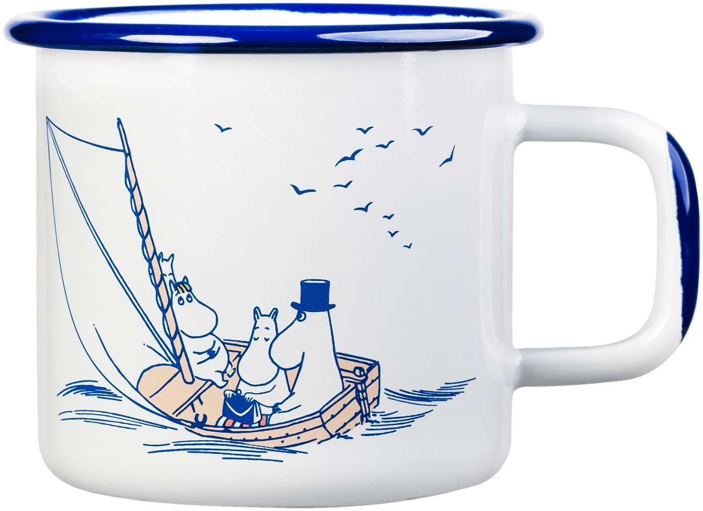 Эмалированная кружка Muurla Moomin Sailors 3. 7дл (цвет белый)