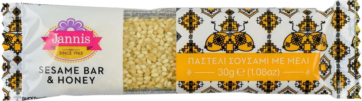 Яннис медовый батончик с кунжутом 30г