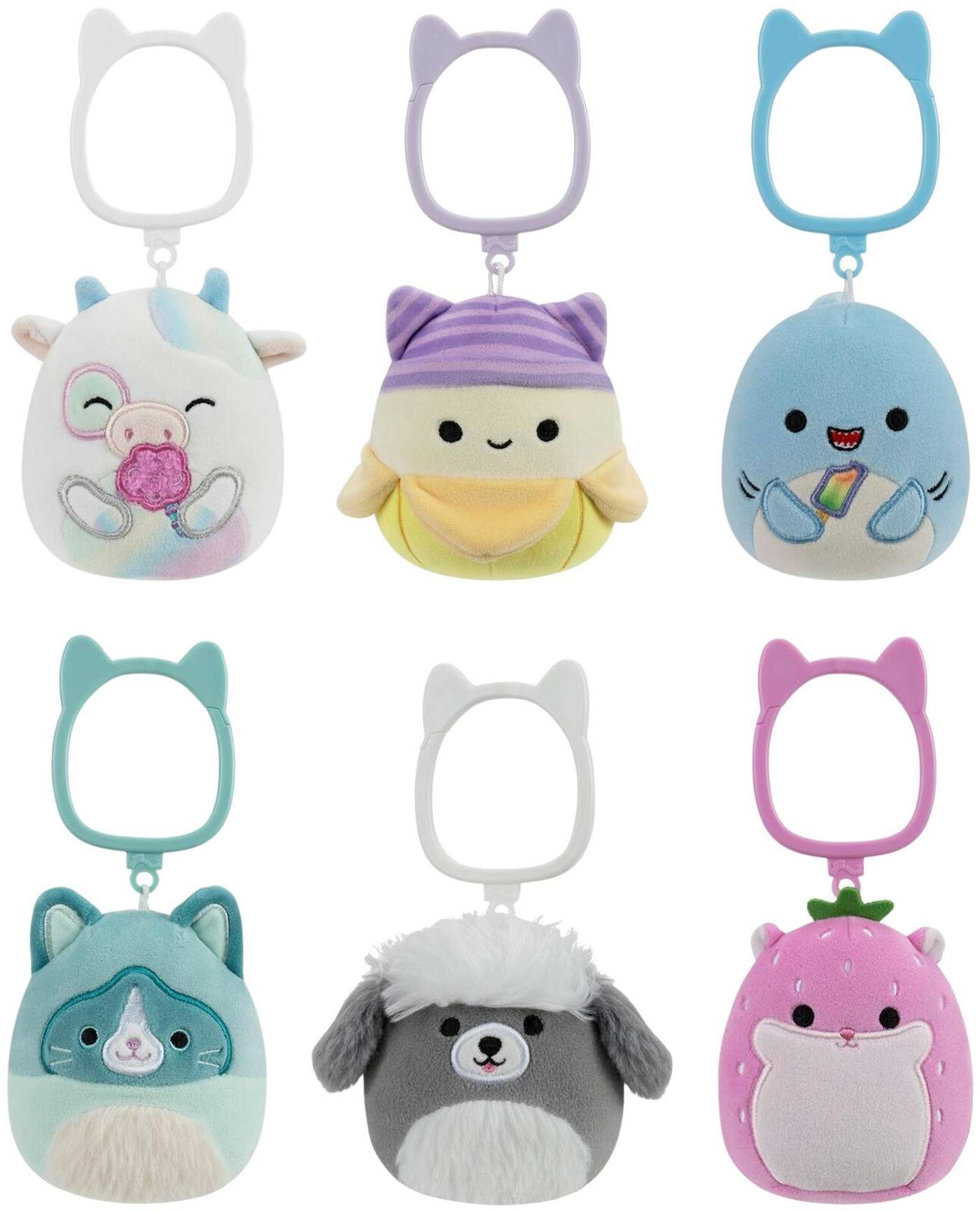 Squishmallows 9 см P27 клипса плюшевая