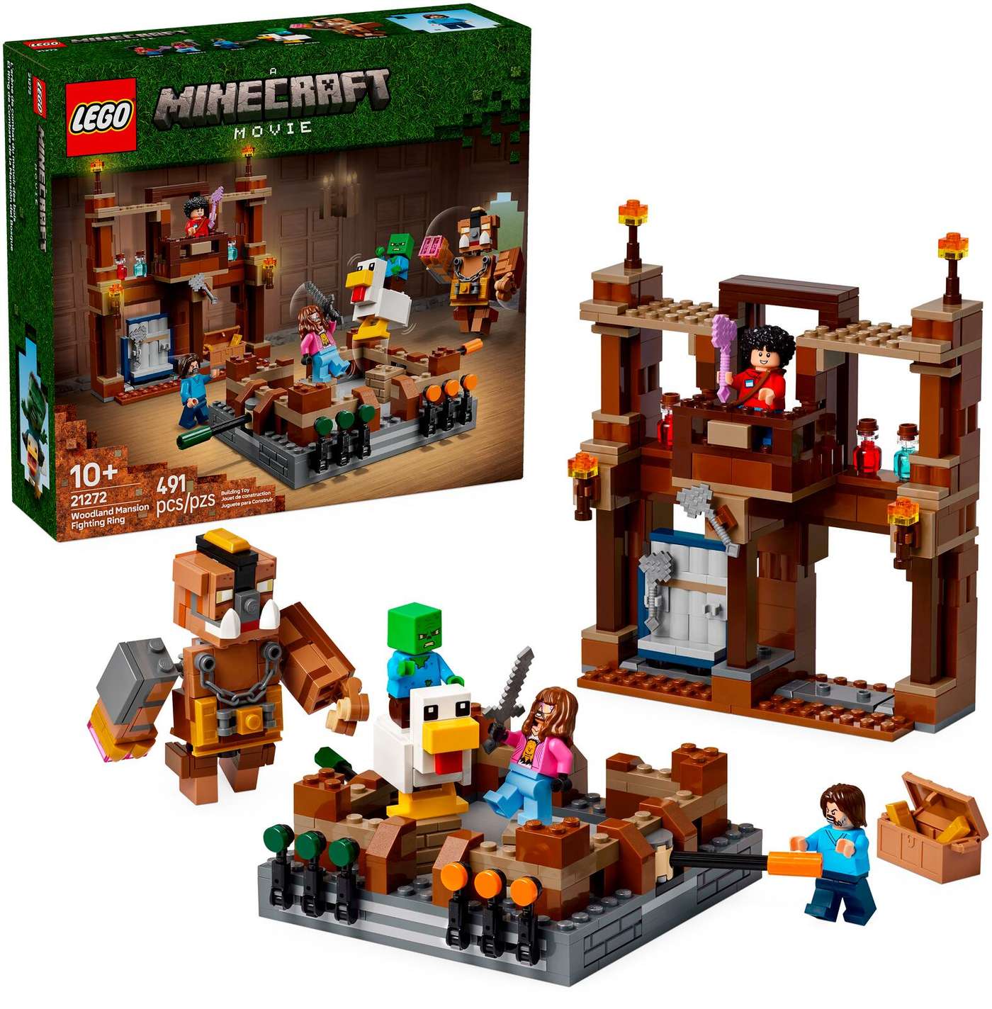 LEGO® Minecraft® 21272 Боевая арена в деревянной усадьбе, набор игрушек