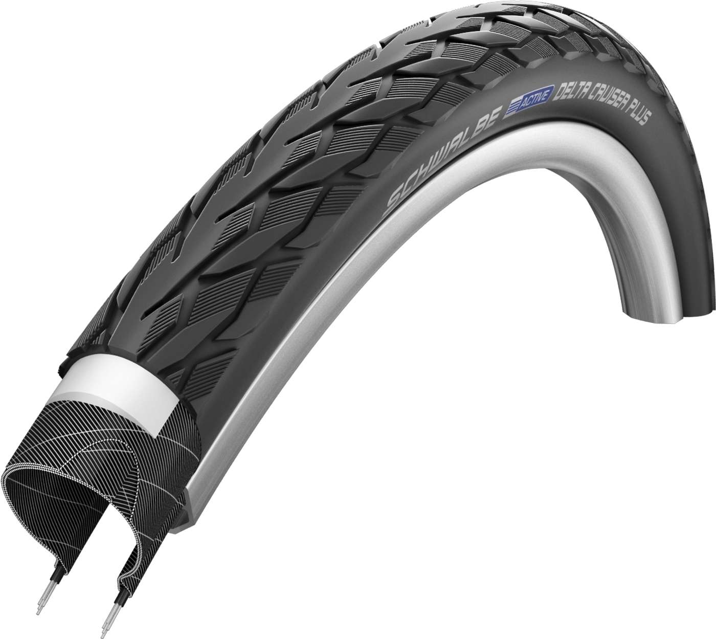 Внешняя велосипедная покрышка Schwalbe Delta Cruiser Plus 28 дюймов 32-622 (цвет Черный)