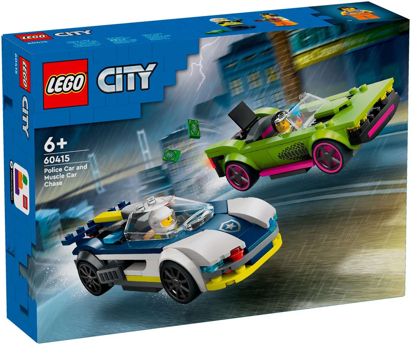 LEGO City Police 60415 Полицейская машина и погоня на маслкаре