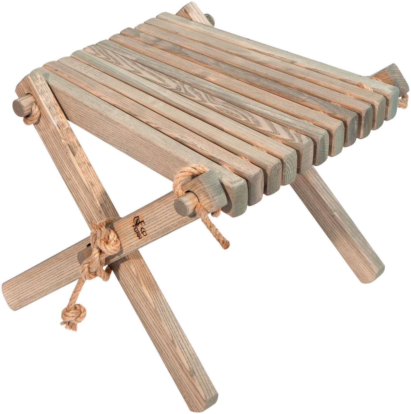 EcoFurn® Lilli стол / подставка для ног пепельно-серый, промасленный (цвет серый)