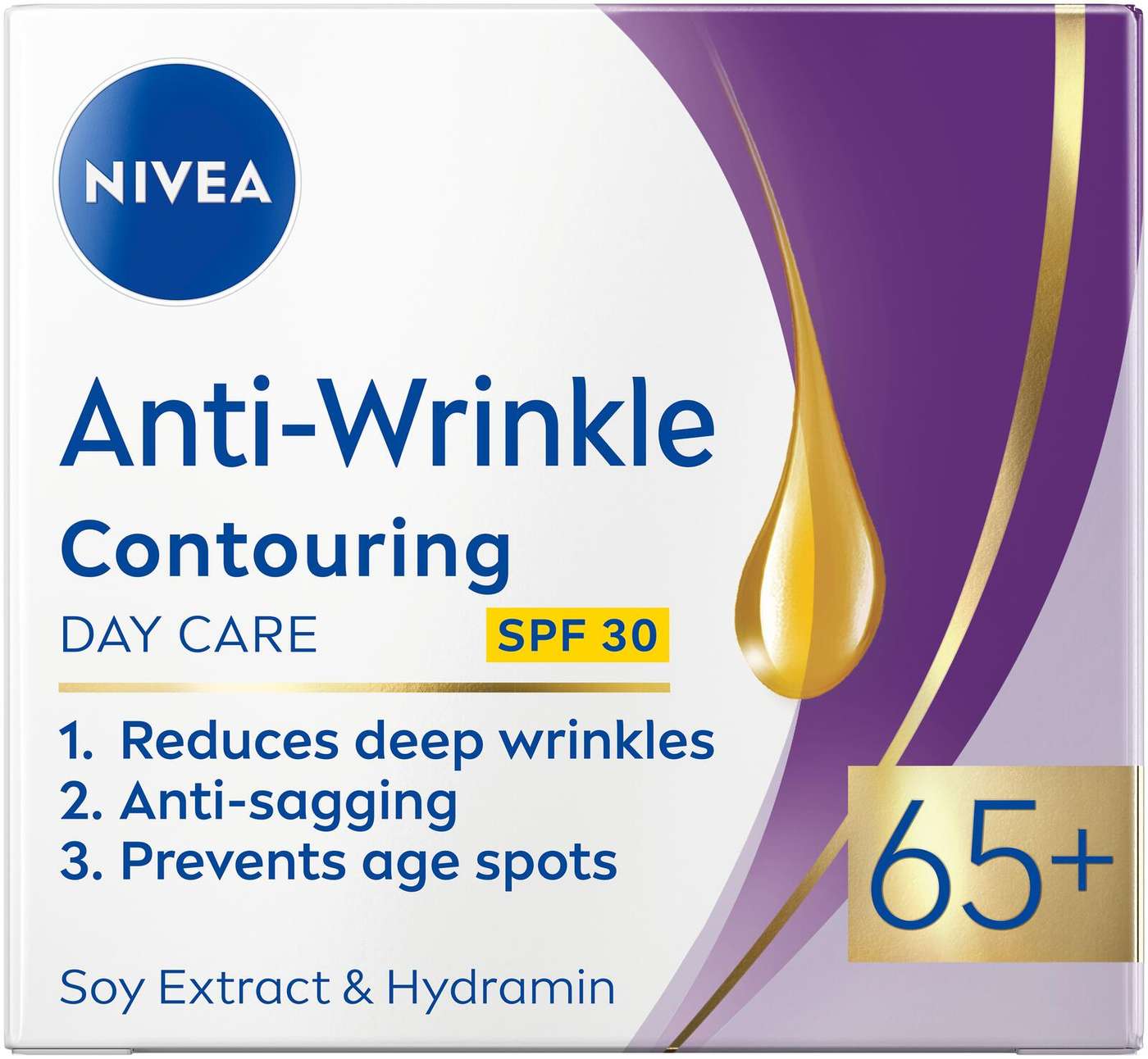 NIVEA 50 мл Дневной крем против морщин + контуринг 65 + Дневной крем SK30
