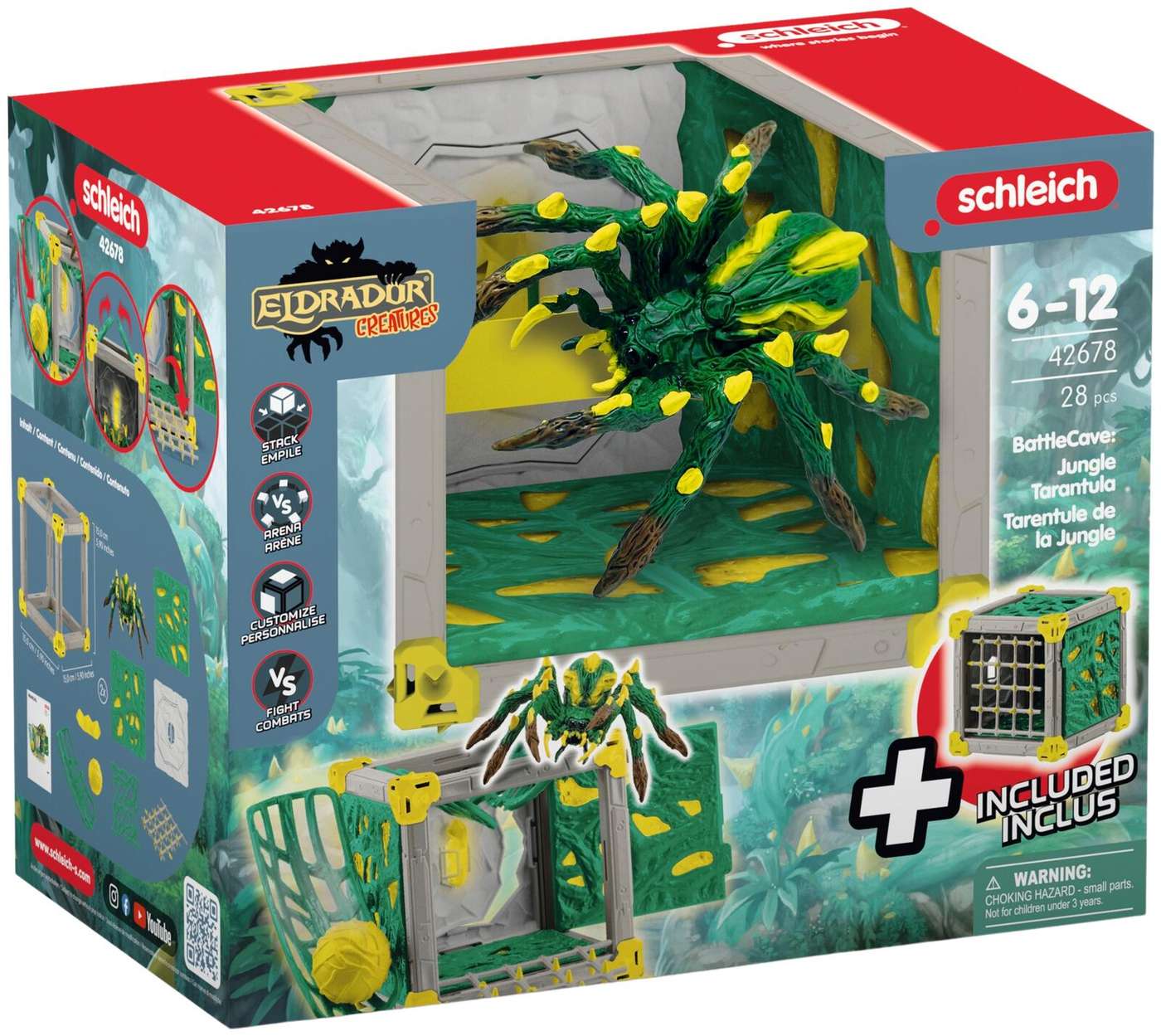 Тарантул из джунглей Schleich BattleCave