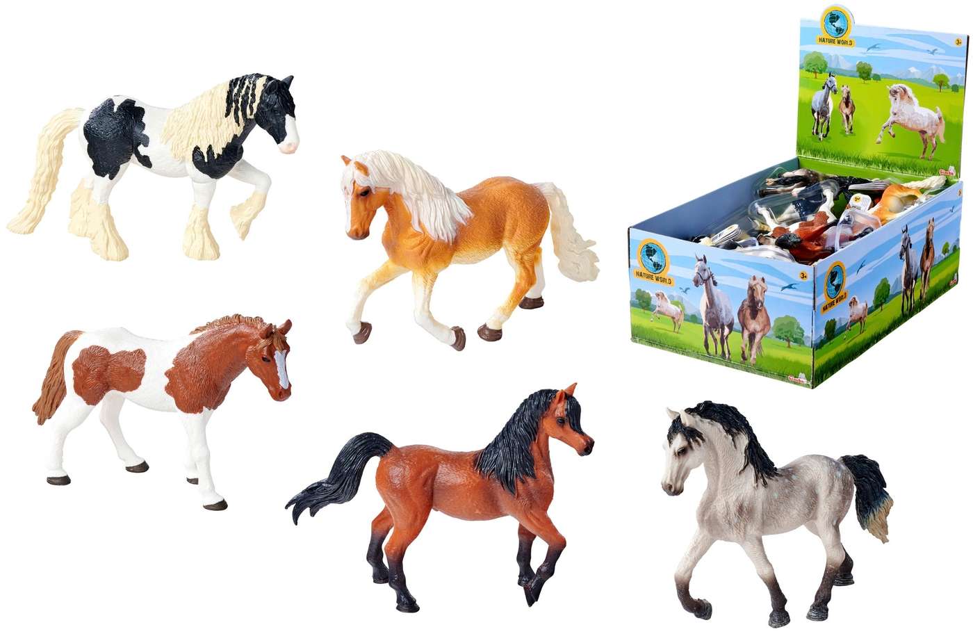 Лошади Simba Nature World, 5 видов, ассортимент, продаются поштучно.