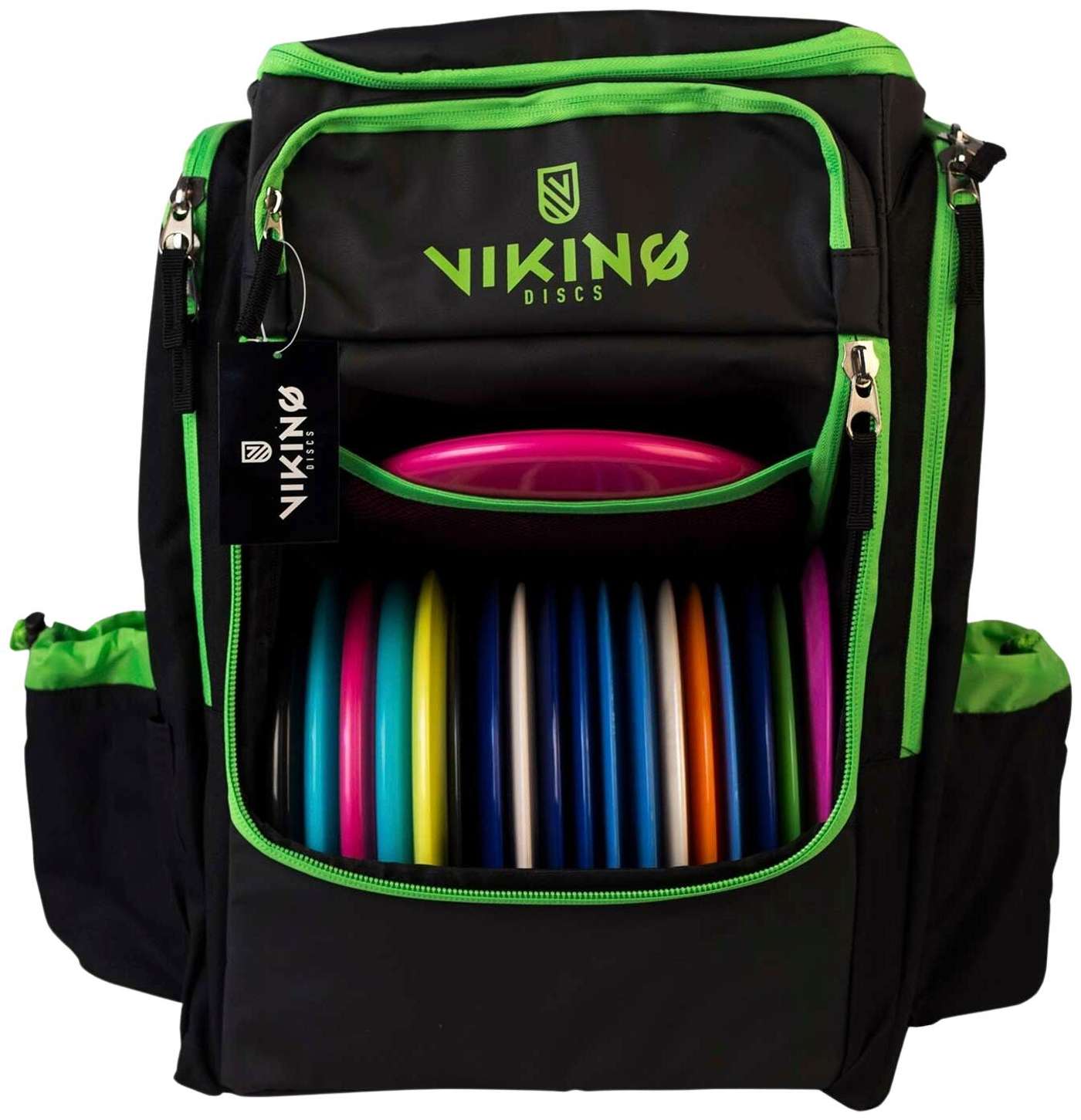 Рюкзак для фрисби-гольфа Viking Discs Tour Bag (цвет Черный / Лайм)