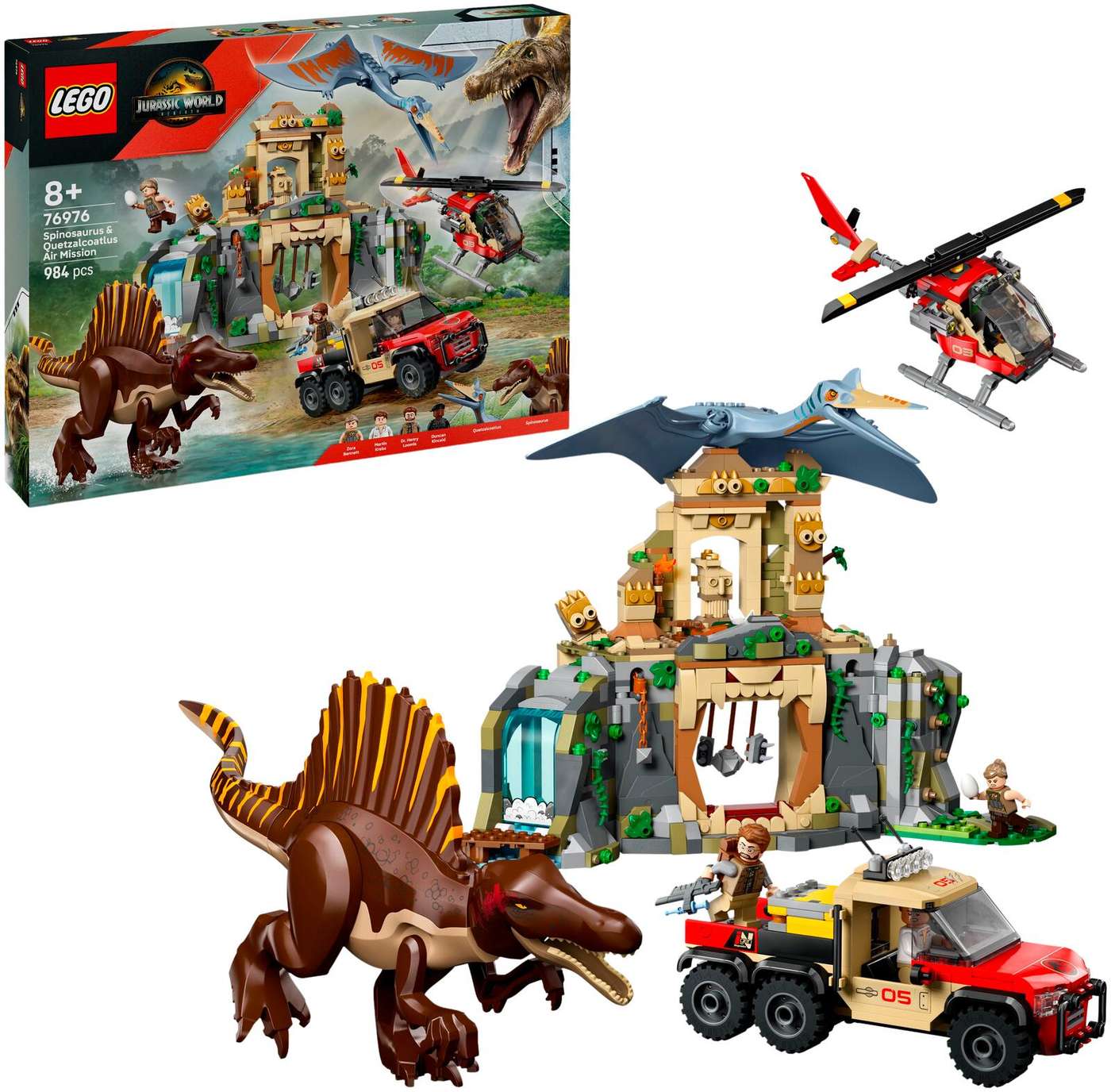 LEGO® Jurassic World: Побег из спинозавра и кетцалькоатля (76976)