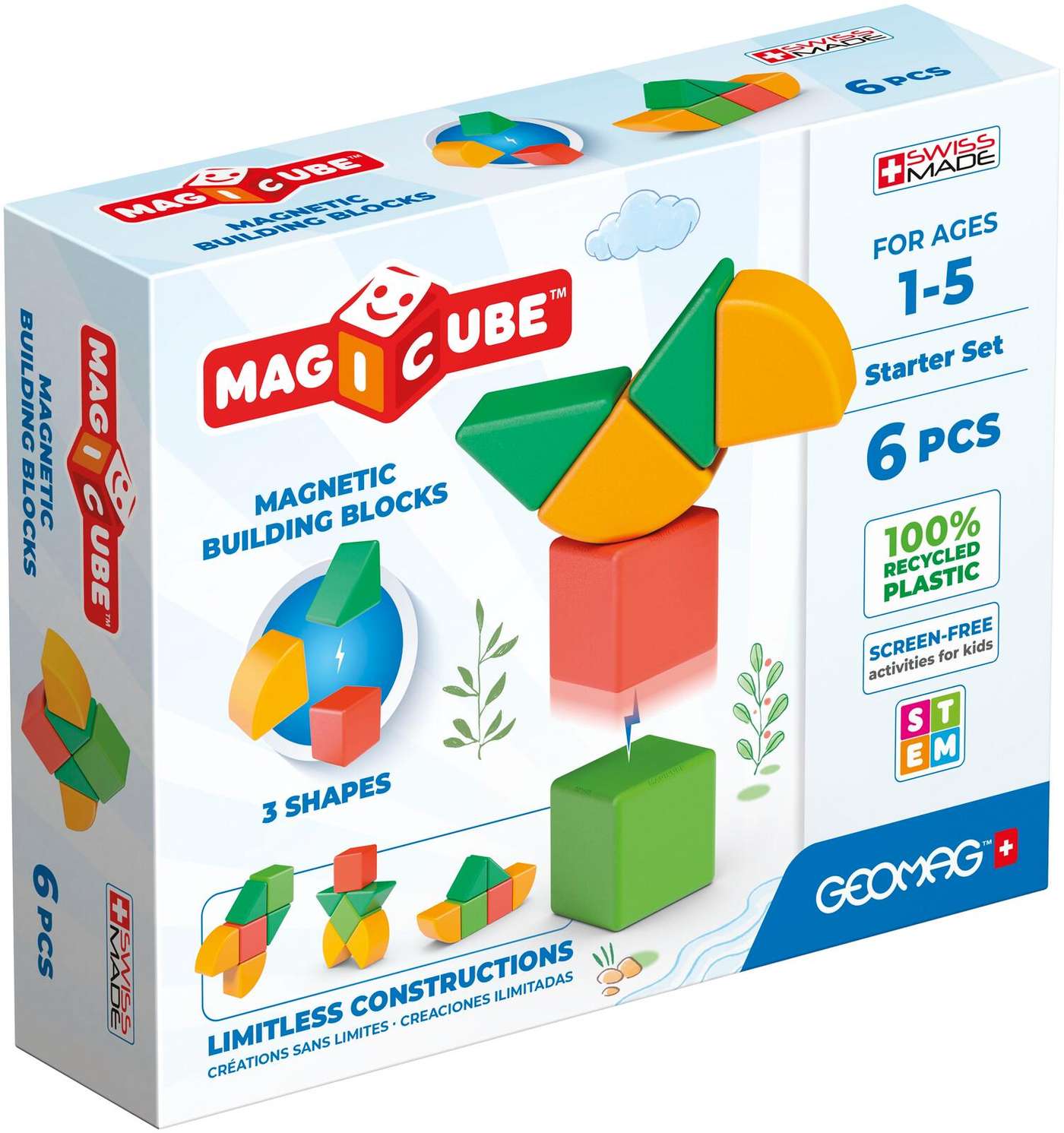 Geomag Magicube Starter Set - Магнитный конструктор из 6 частей