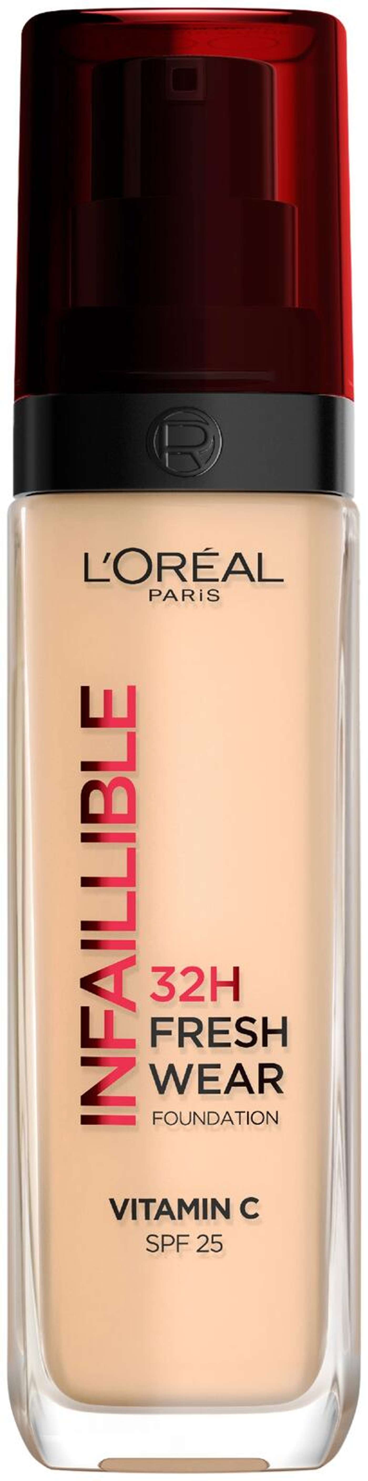 L'Oréal Paris Infaillible Fresh Wear 100 Тональный крем с теплым подтоном 30 мл (цвет Шерсть)