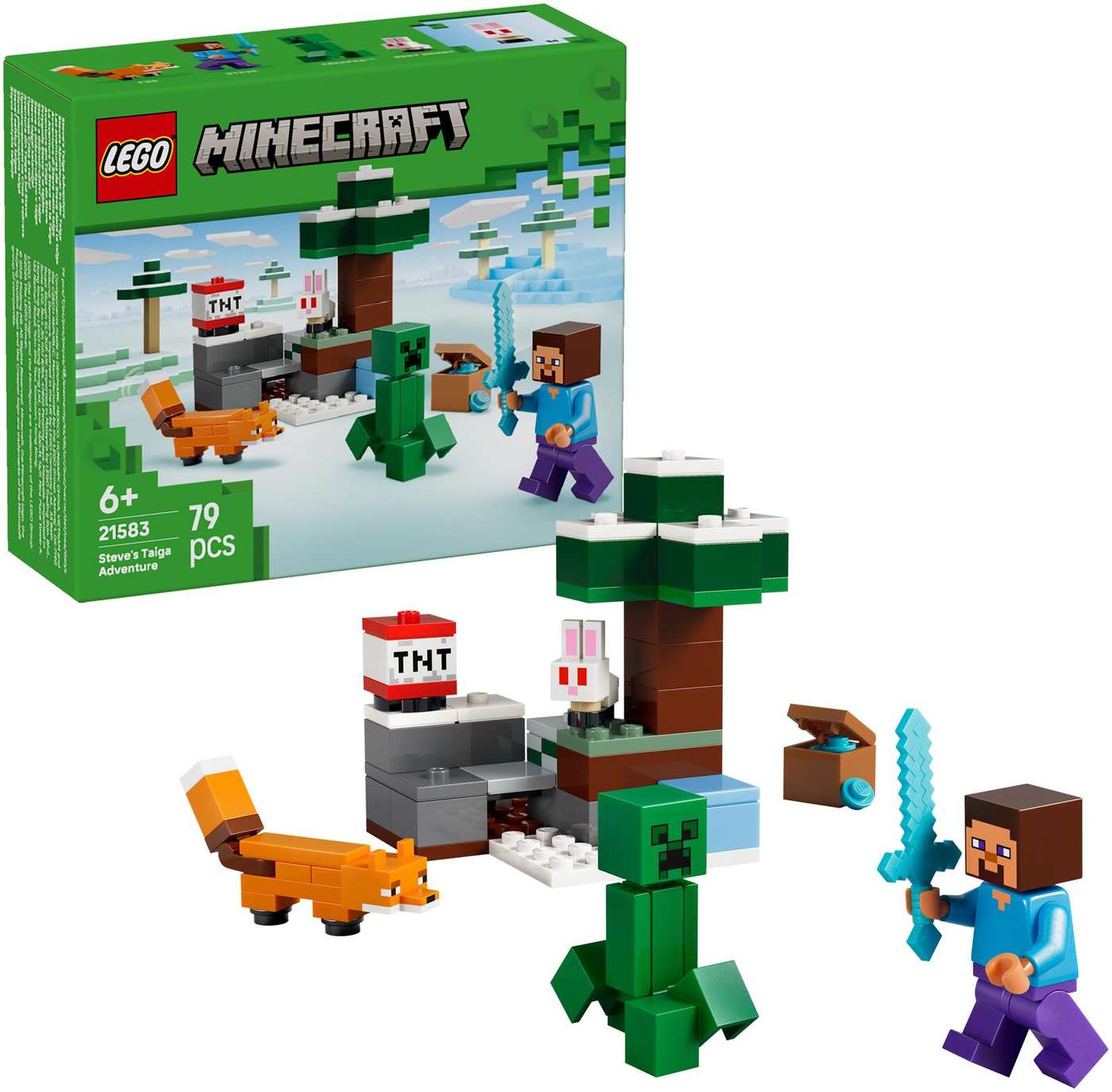 LEGO® Minecraft 21583 Приключения Стива в таёжном лесу