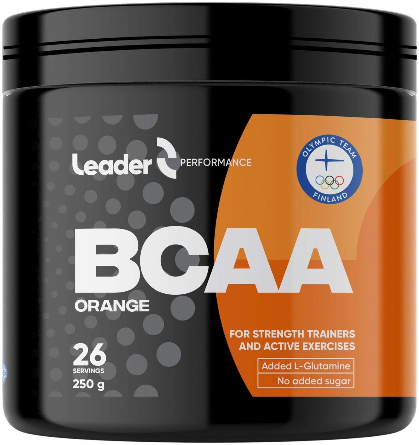 Пищевая добавка Leader Performance BCAA аминокислотный напиток порошок со вкусом апельсина 250 г