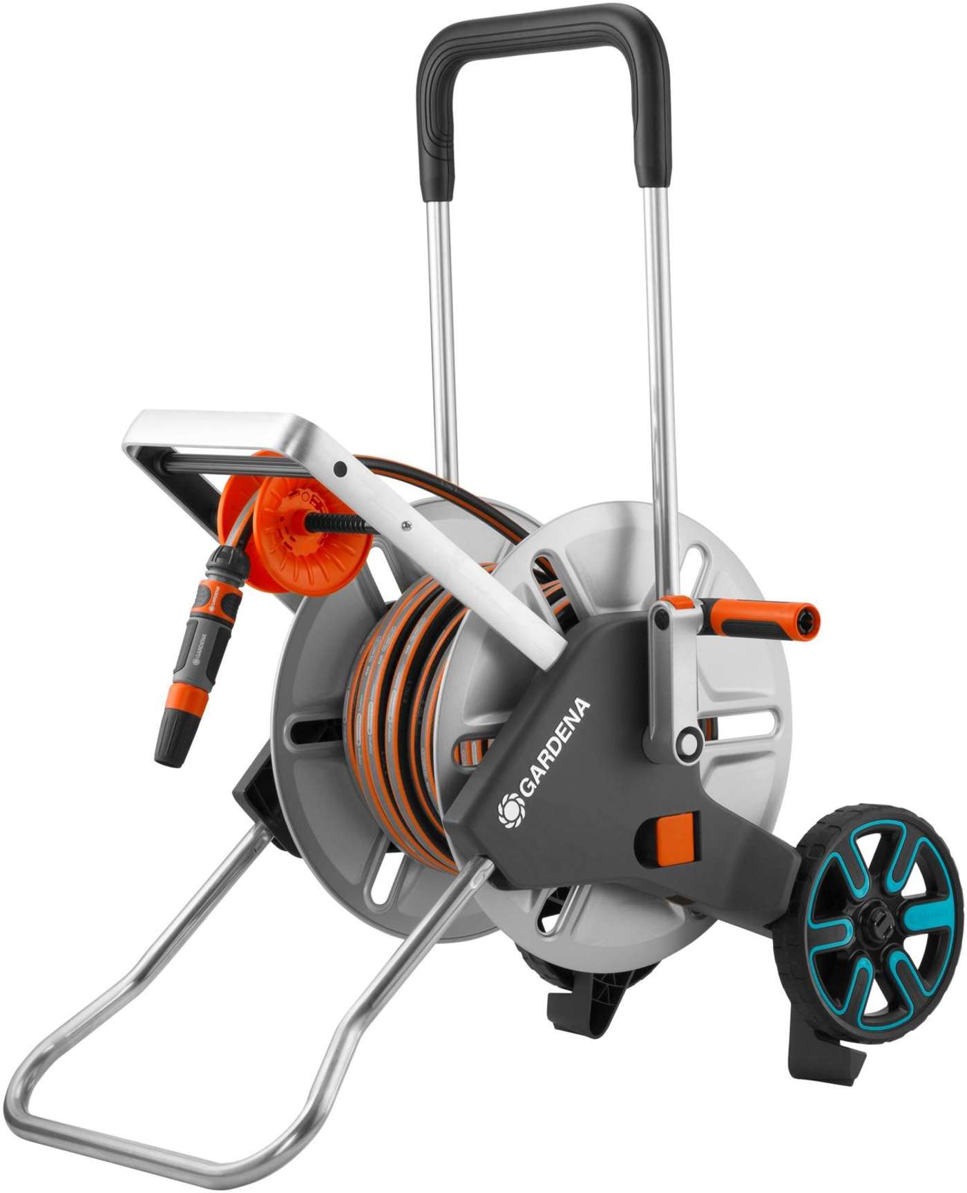 Gardena CleverRoll M Легкая тележка для шланга 25 м + коннекторы