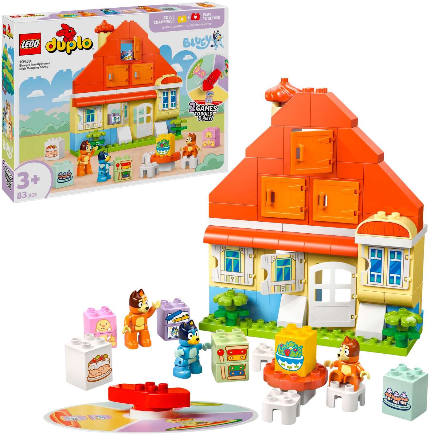 LEGO DUPLO Bluey (10459) Семейный дом Блюи и игра на память