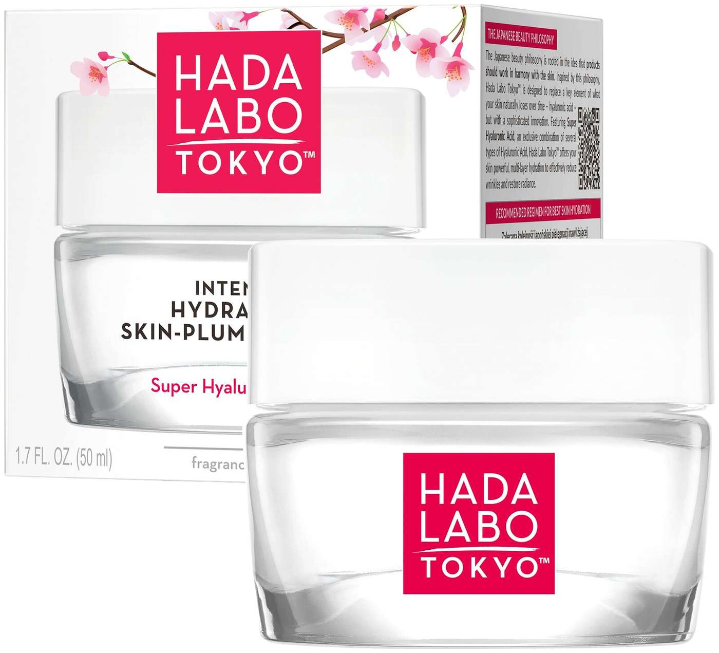 HADA LABO Интенсивно увлажняющий крем-гель-крем для разглаживания кожи 50 мл (цвет .)