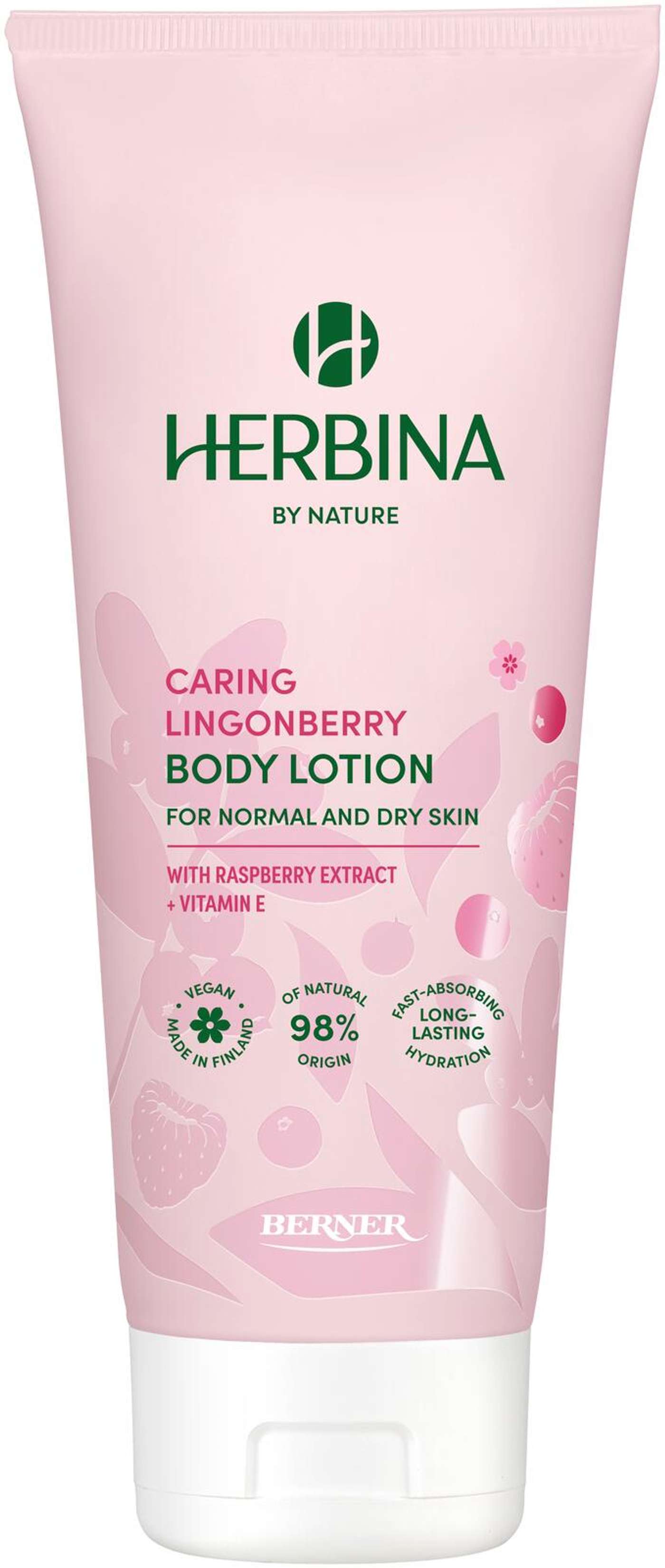 Herbina 200мл крем для тела Уход за брусникой