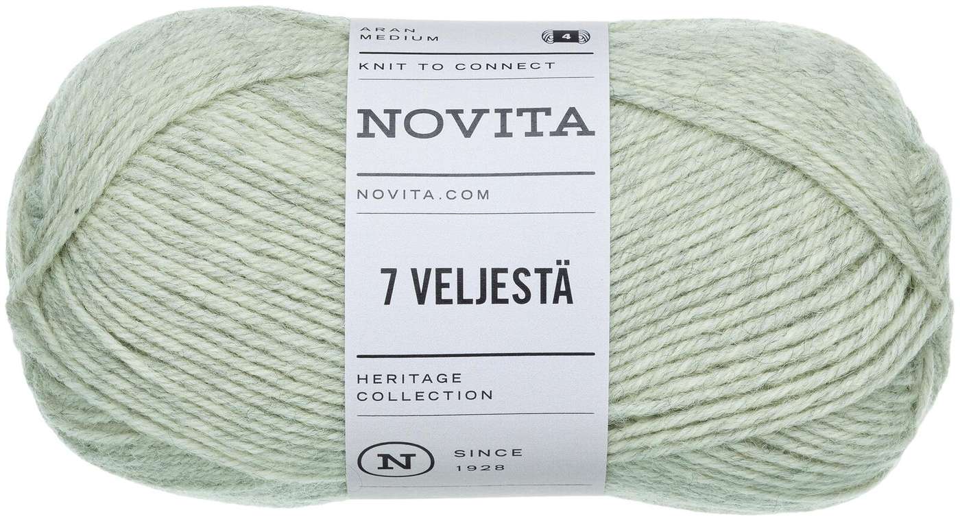 Пряжа Novita 7 от Velje 100 г лишайник 047 (цвет лишайник)