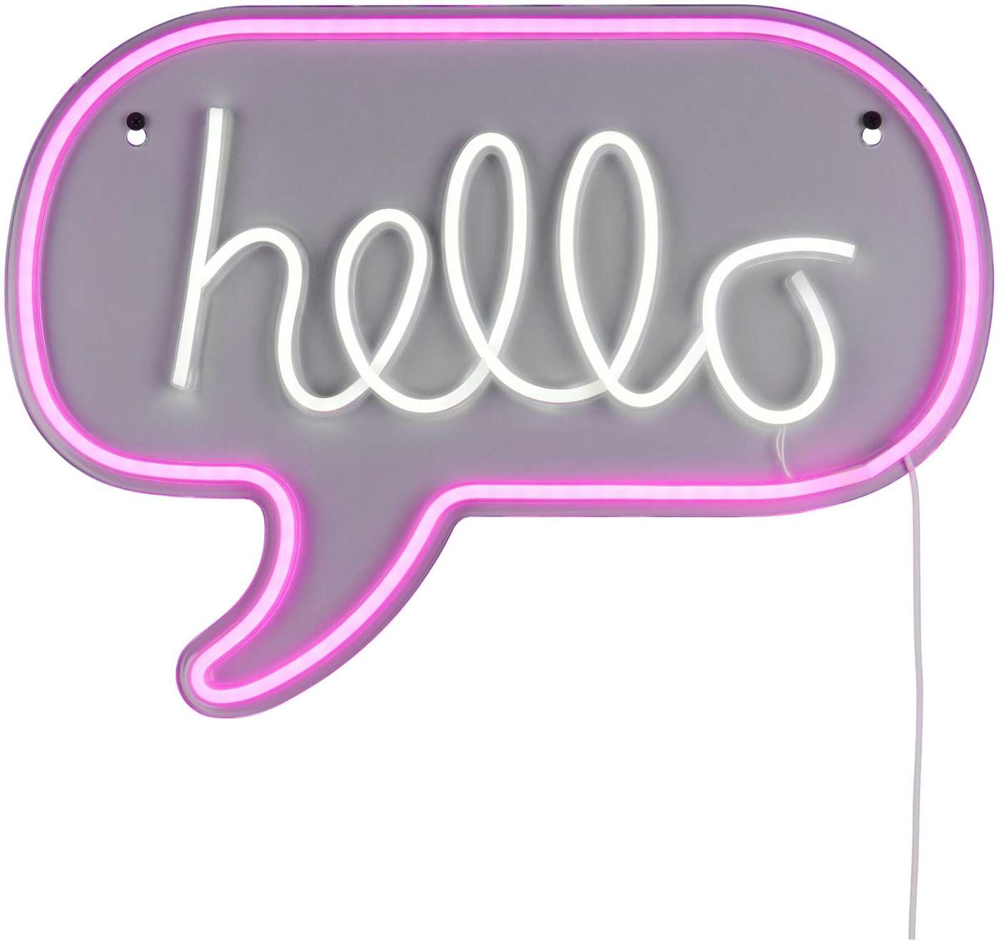 Настенный светильник Trio Hello, светодиодная неоновая вывеска, питание от USB (цвет Красочный)