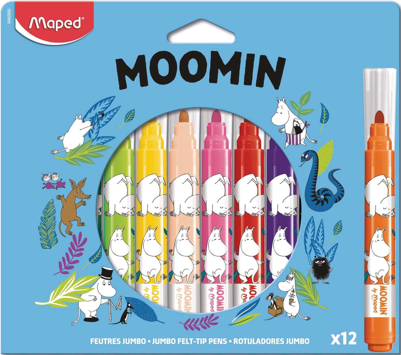 Фломастеры Maped Moomin jumbo 12 шт.