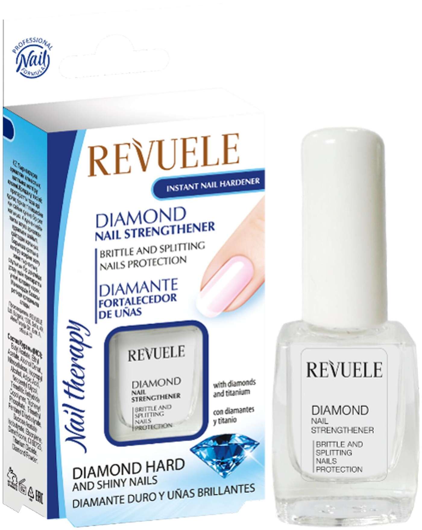 Revuele Nailtherapy алмазное средство для укрепления ногтей 10 мл