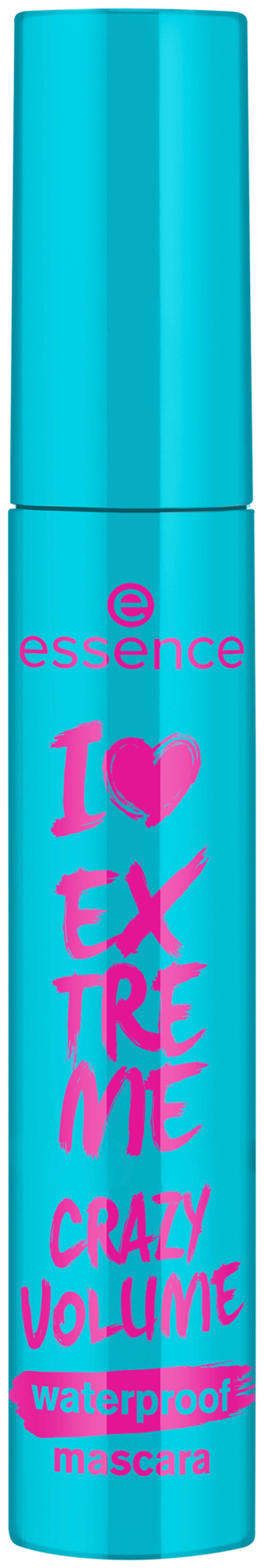 Водостойкая тушь для ресниц Essence I LOVE EXTREME CRAZY VOLUME 12 мл